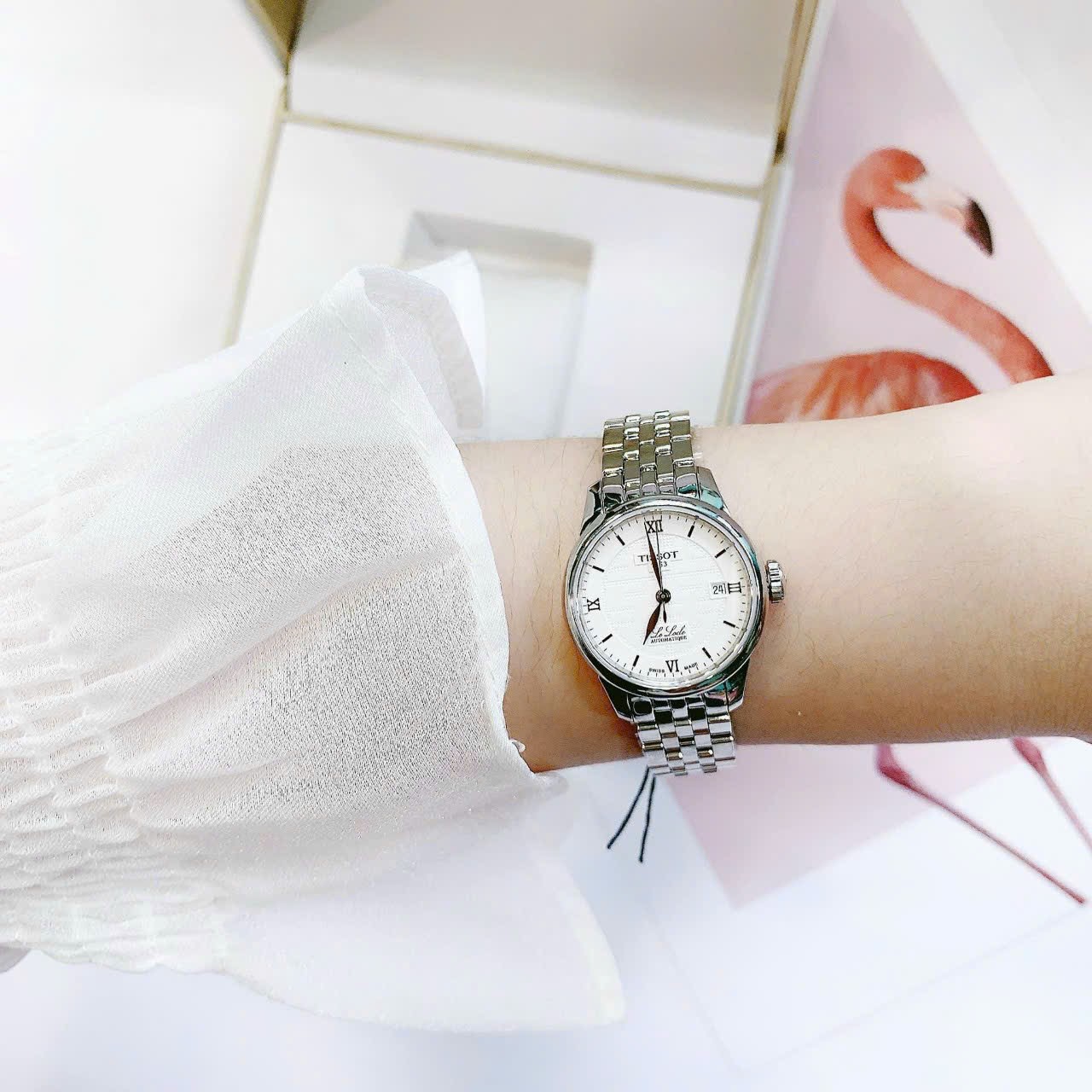 ĐỒNG HỒ NỮ TISSOT LE LOCLE AUTOMATIC DOUBLE HAPPINESS LADY WATCH T41.1.183.35 1