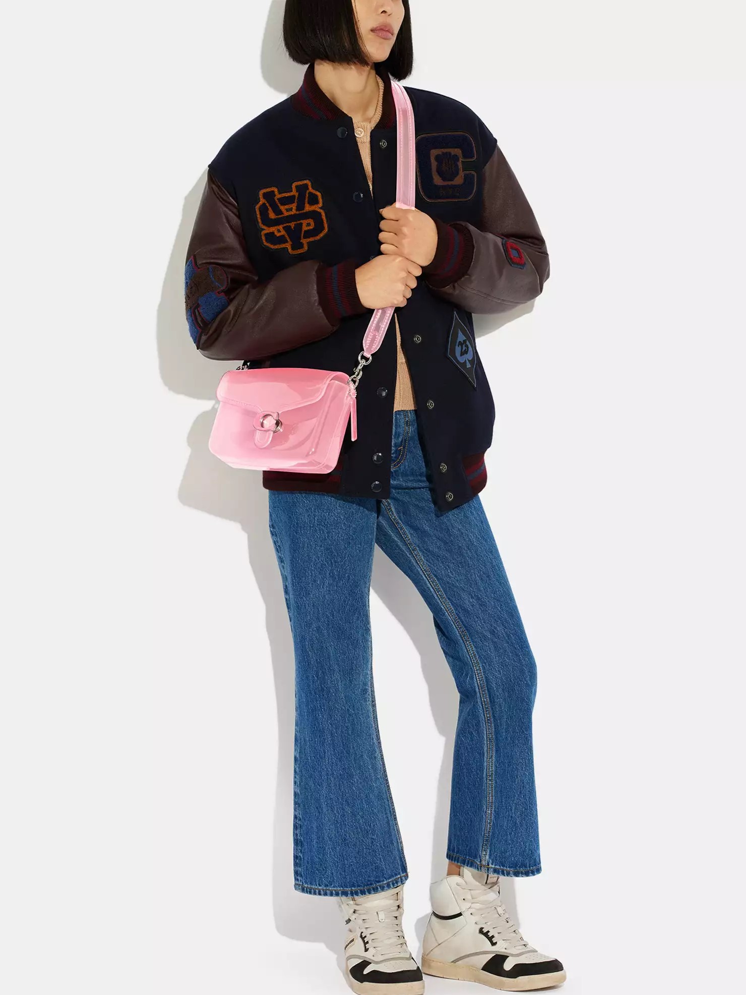 Túi Coach nữ Jelly Tabby Silver Flower Pink CH748 9