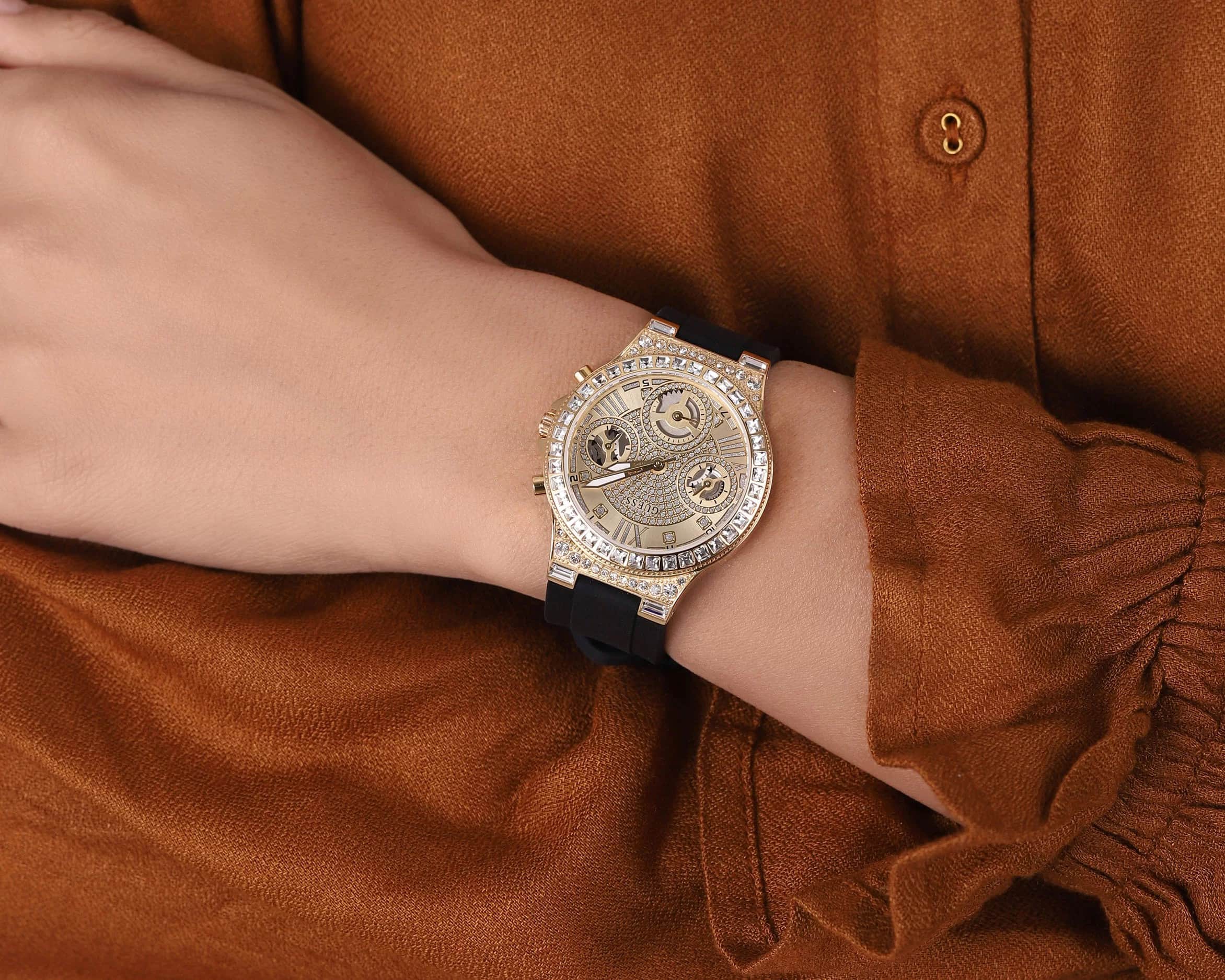 Đồng hồ nữ Guess Moonlight Black Tone Watch GW0257L1 4