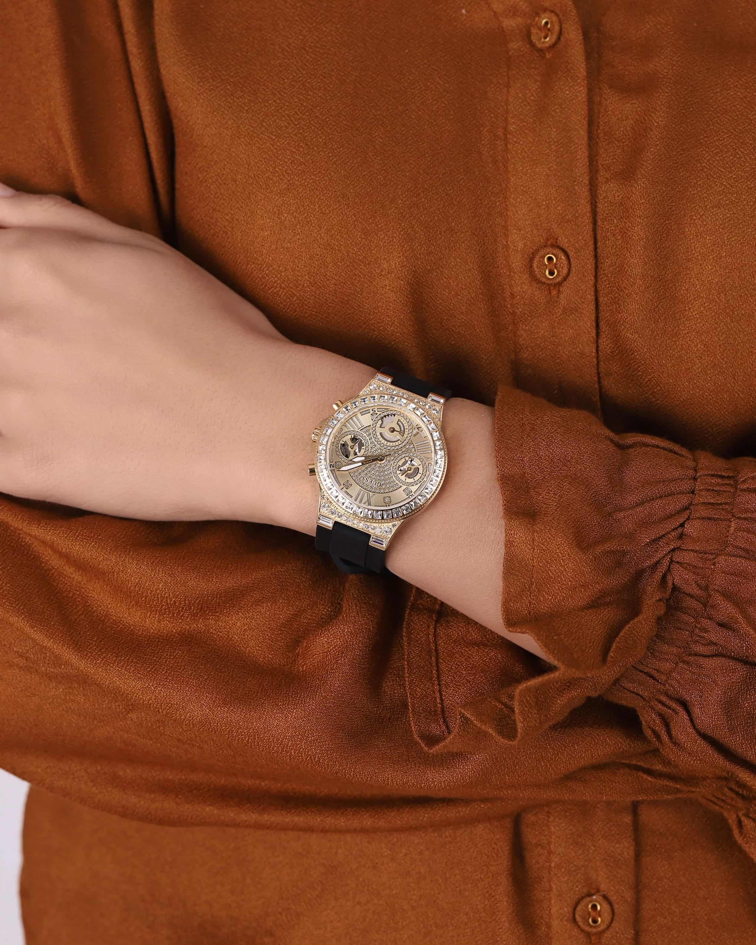 Đồng hồ nữ Guess Moonlight Black Tone Watch GW0257L1 3