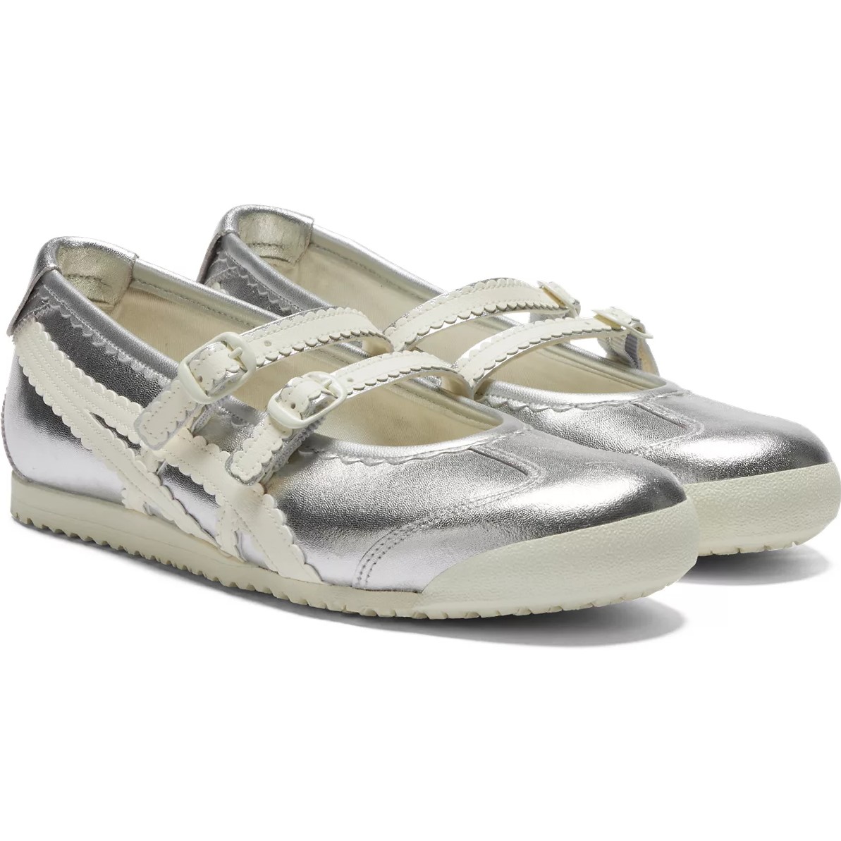 Giày nữ Onitsuka Tiger Mexico 66 TGRS Silver Cream 1182A660-020 3