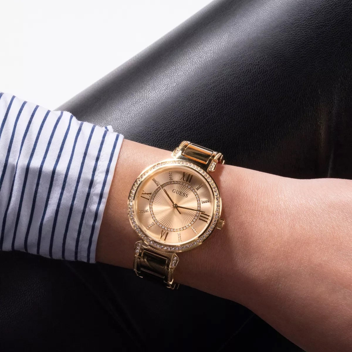 ĐỒNG HỒ NỮ GUESS LADIES GOLD TONE ANALOG WATCH GW0588L1 1