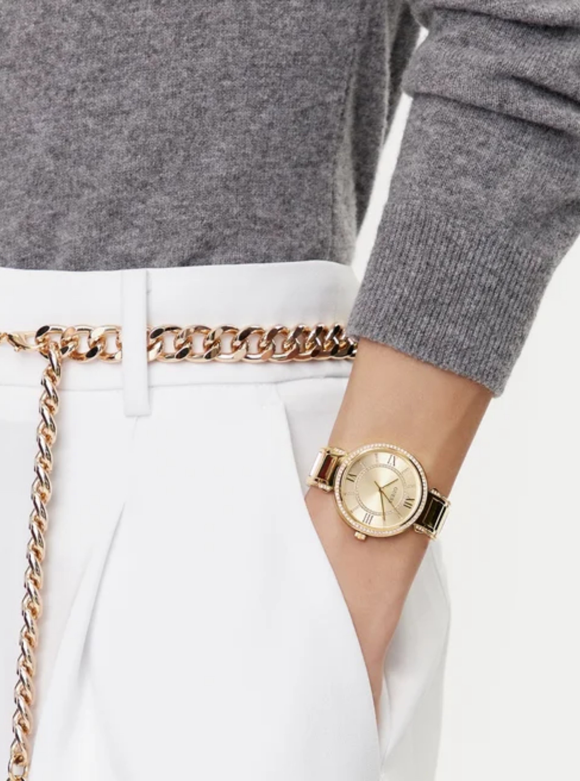 ĐỒNG HỒ NỮ GUESS LADIES GOLD TONE ANALOG WATCH GW0588L1 2