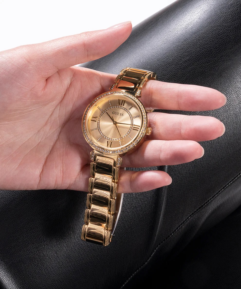  ĐỒNG HỒ NỮ GUESS LADIES GOLD TONE ANALOG WATCH GW0588L1 8