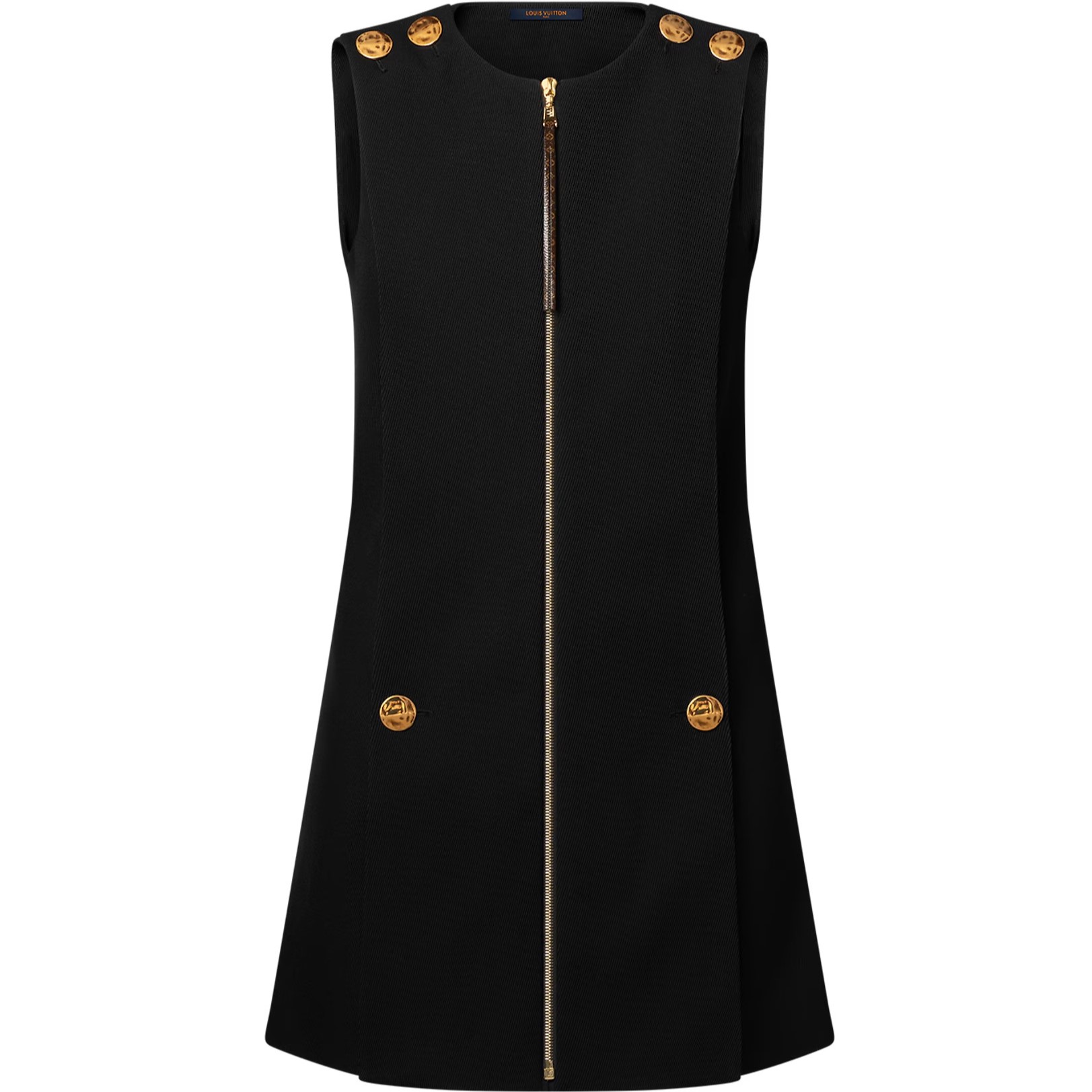 Đầm LV Louis Vuitton Button Detail Apron Dress 3
