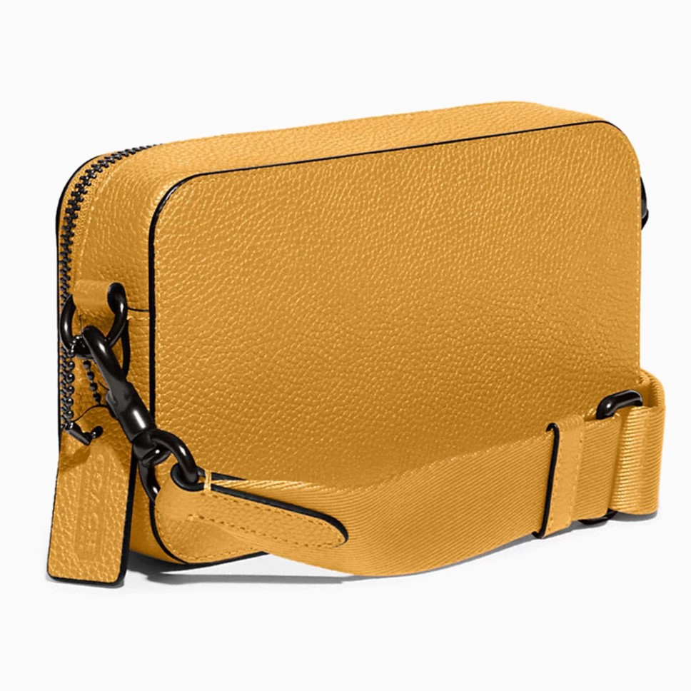 Túi Coach Nam Charter Slim Crossbody CC070 màu vàng 3