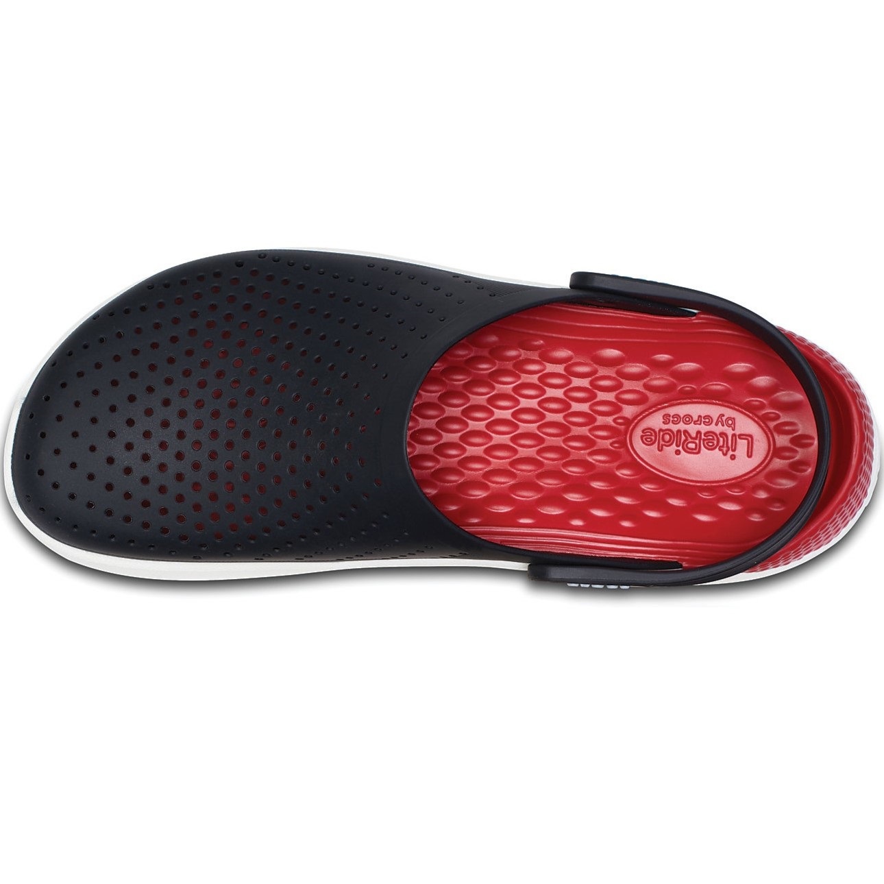 Dép Nam Crocs Mens LiteRide Black White Clogs 204592-066 1