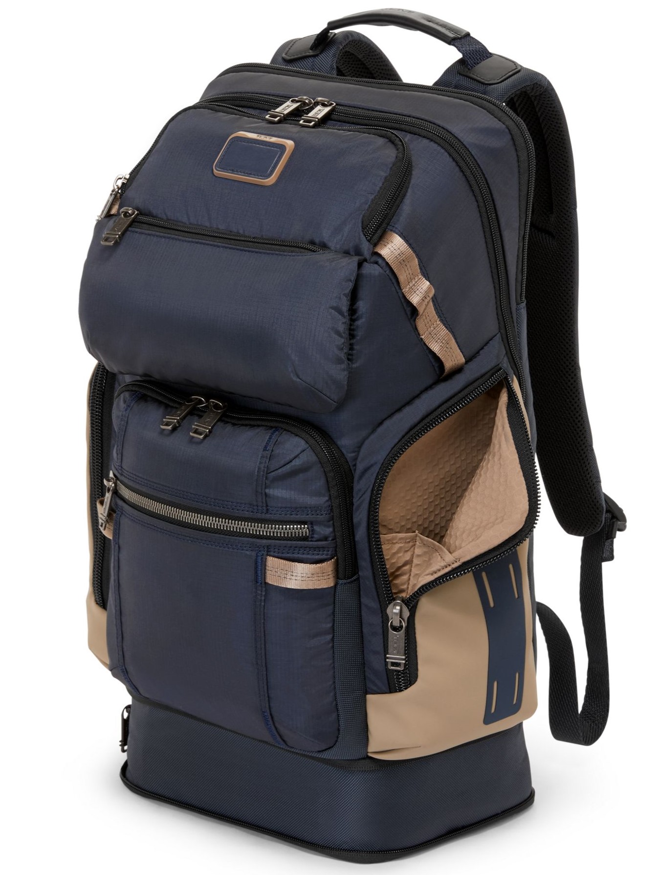 Balo Tumi Nam Alpha Bravo Nomadic Midnight Navy Khaki Nylon Backpack 7