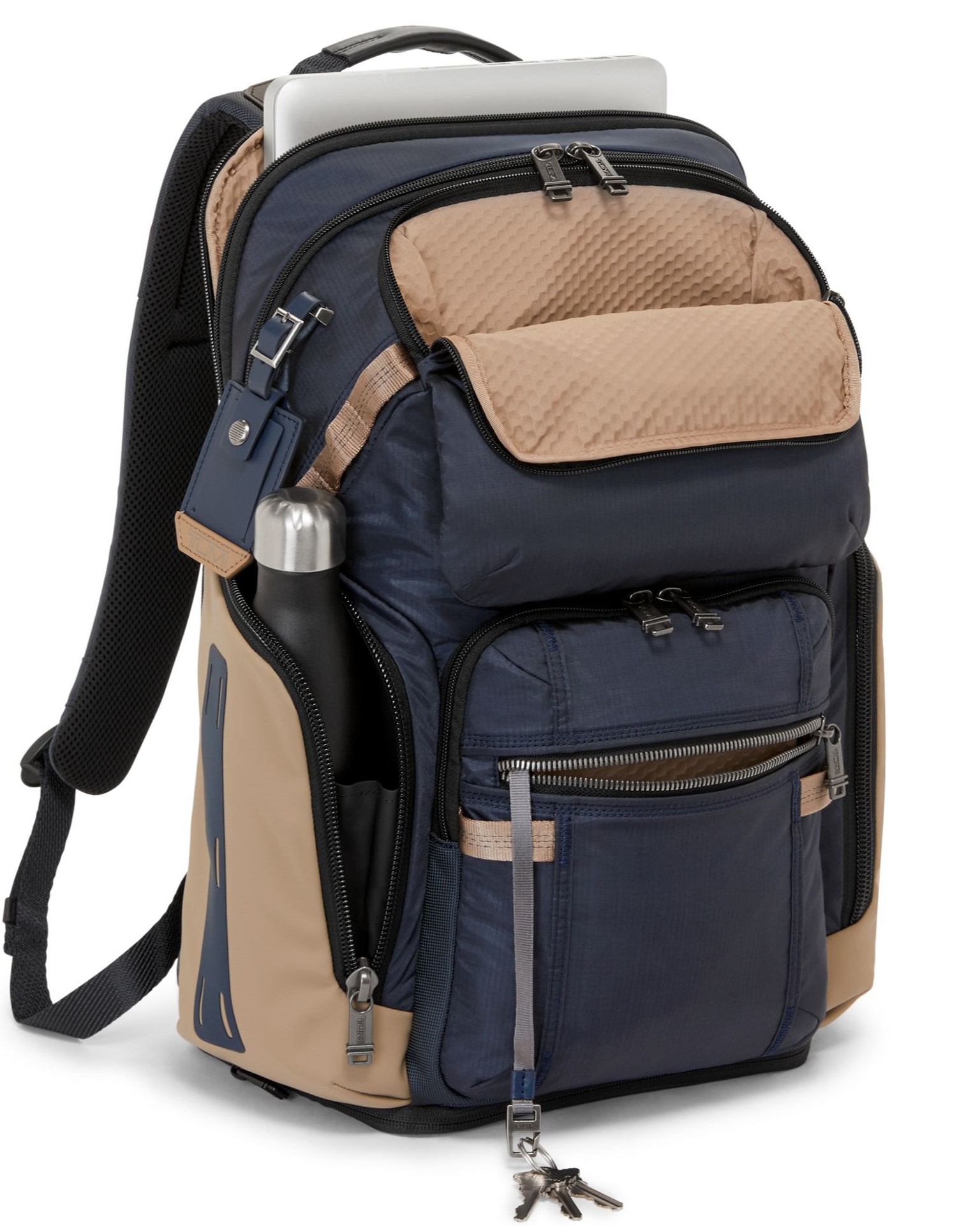 Balo Tumi Nam Alpha Bravo Nomadic Midnight Navy Khaki Nylon Backpack 3