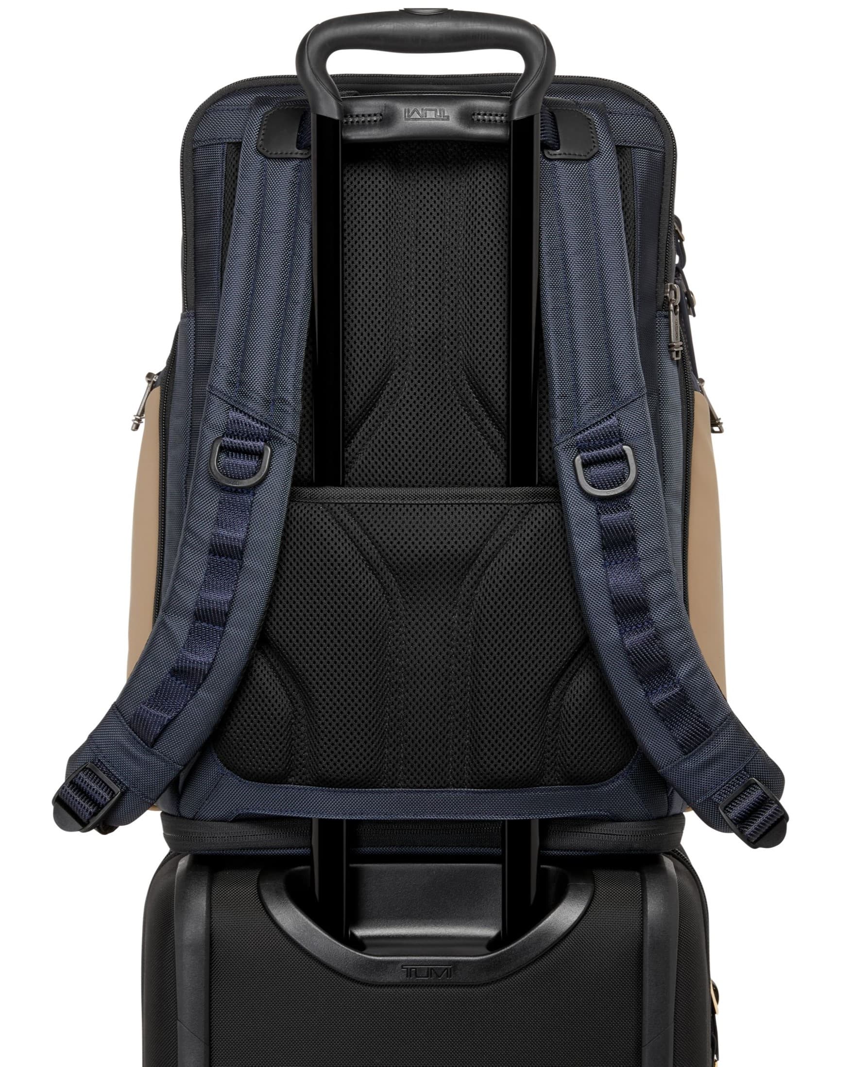 Balo Tumi Nam Alpha Bravo Nomadic Midnight Navy Khaki Nylon Backpack 8
