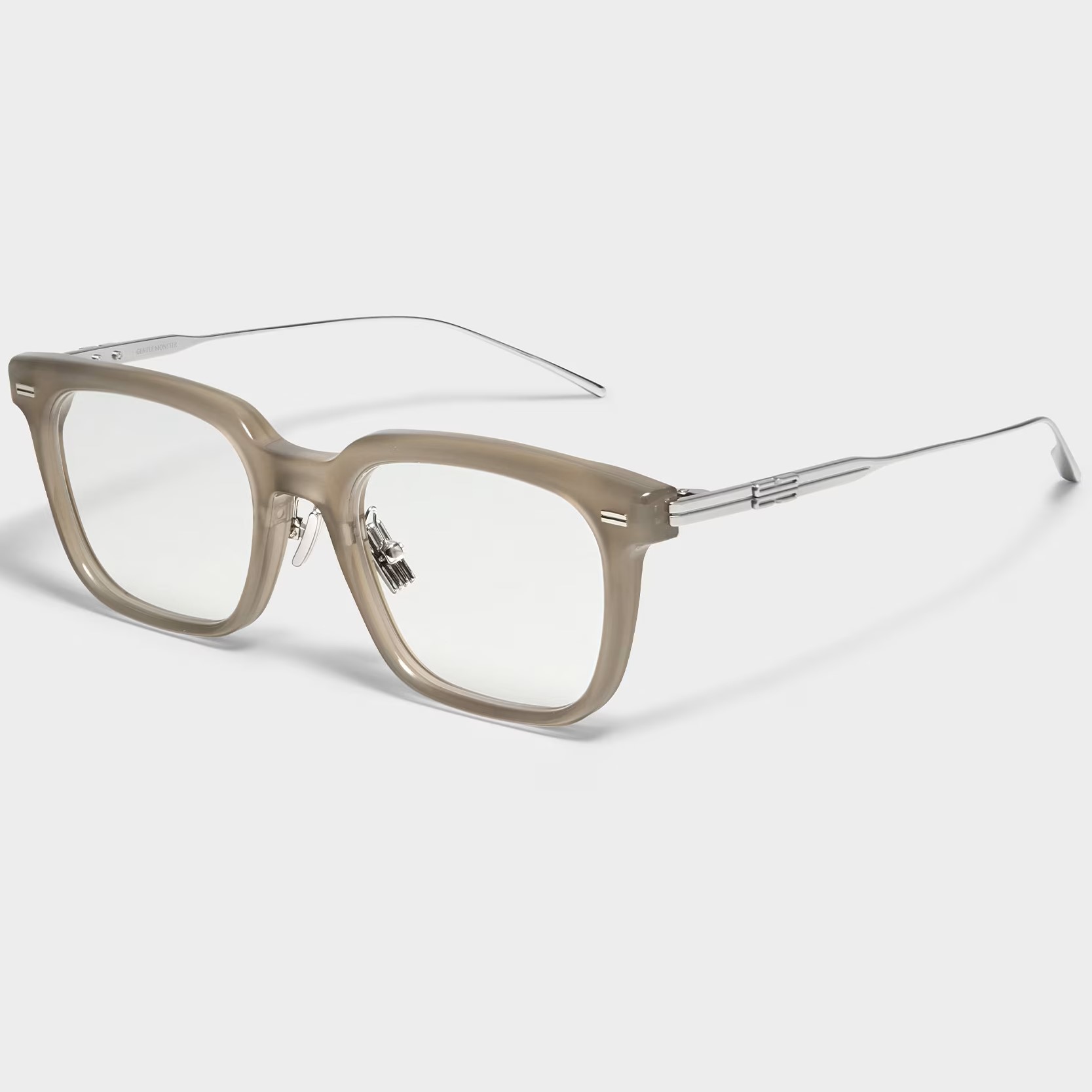 Mắt kính GM gọng cận Gentle Monster Zin BRC9 Clear Lenses Translucent Brown Acetate Frame 3