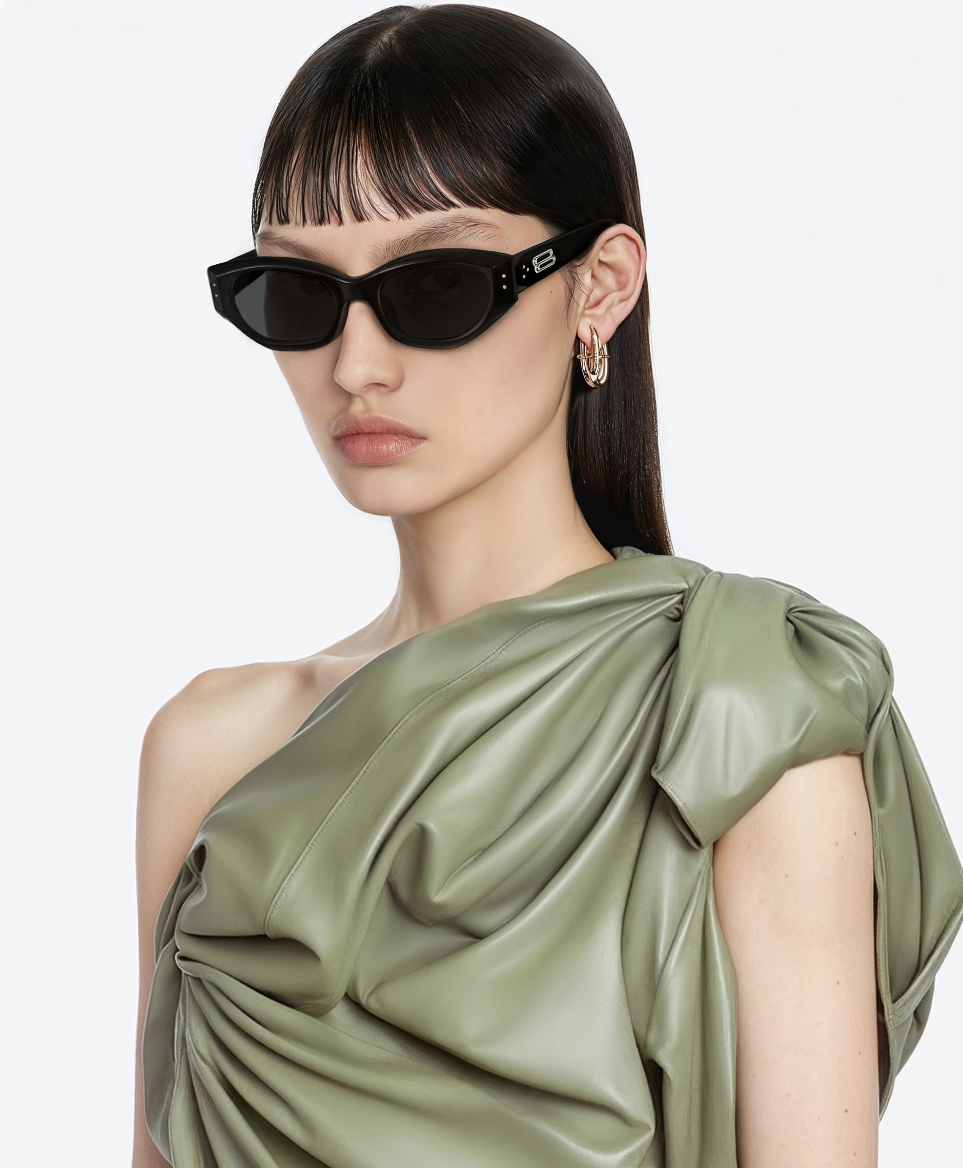 Mắt kính Gentle Monster Benven 01 Black Acetate Frame 1