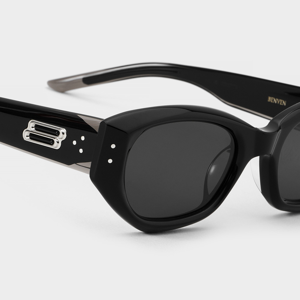 Mắt kính Gentle Monster Benven 01 Black Acetate Frame 3