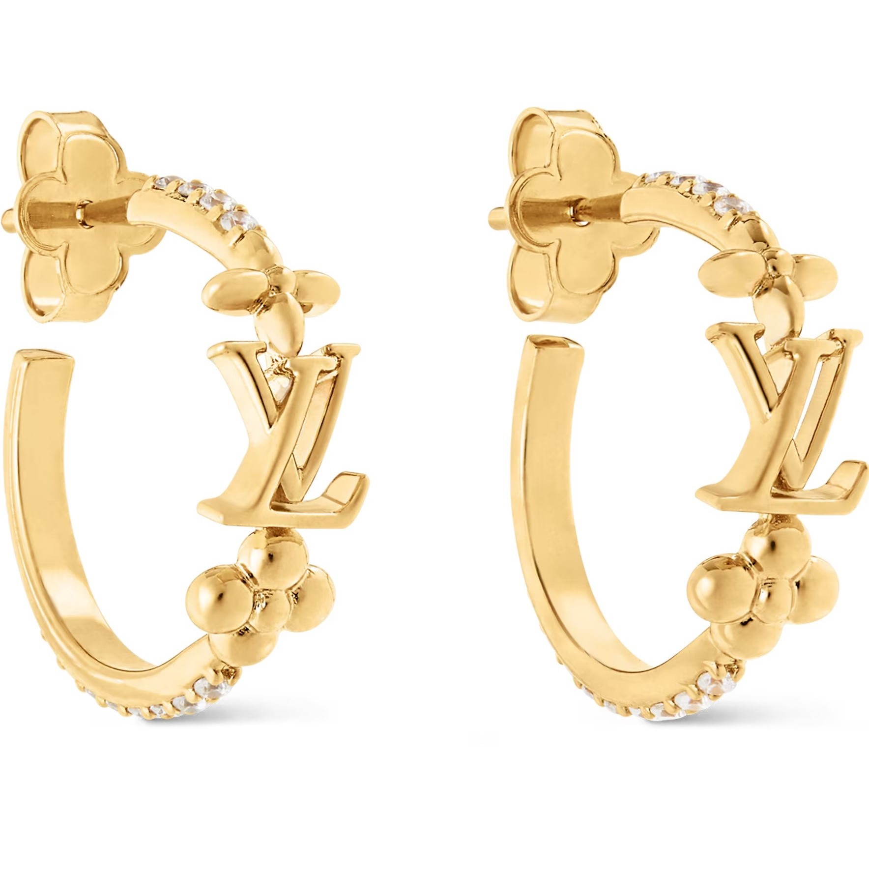 Hoa tai LV Iconic Earrings LV Initials and Monogram Flower Signatures 4