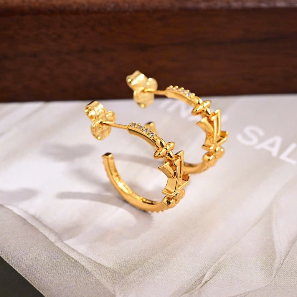Hoa tai LV Iconic Earrings LV Initials and Monogram Flower Signatures 10