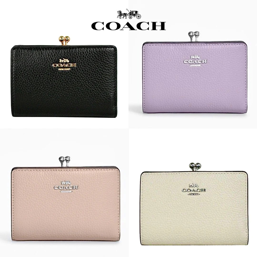 Ví Coach Kisslock Medium Wallet Black C8337 2