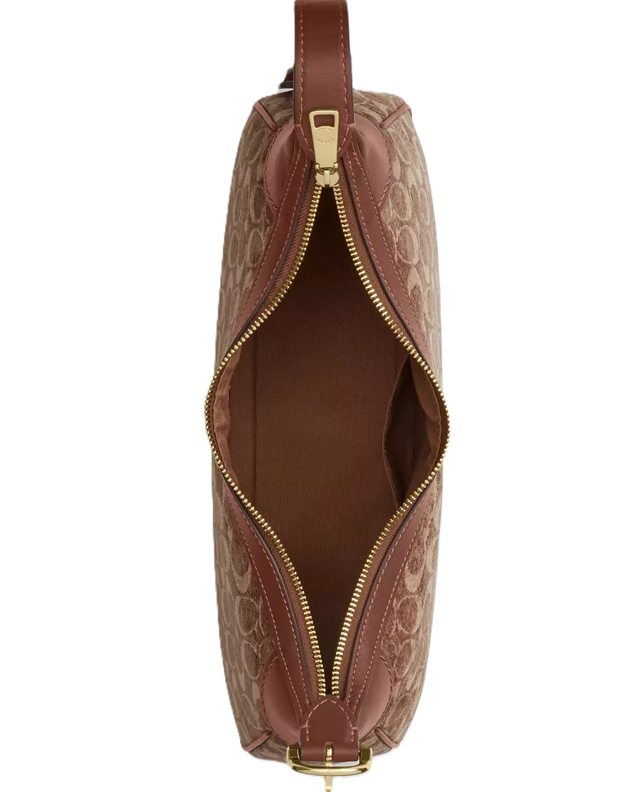 Túi Coach Ella Small Shoulder Bag In Signature Chenille Vintage Brown CDV37 2