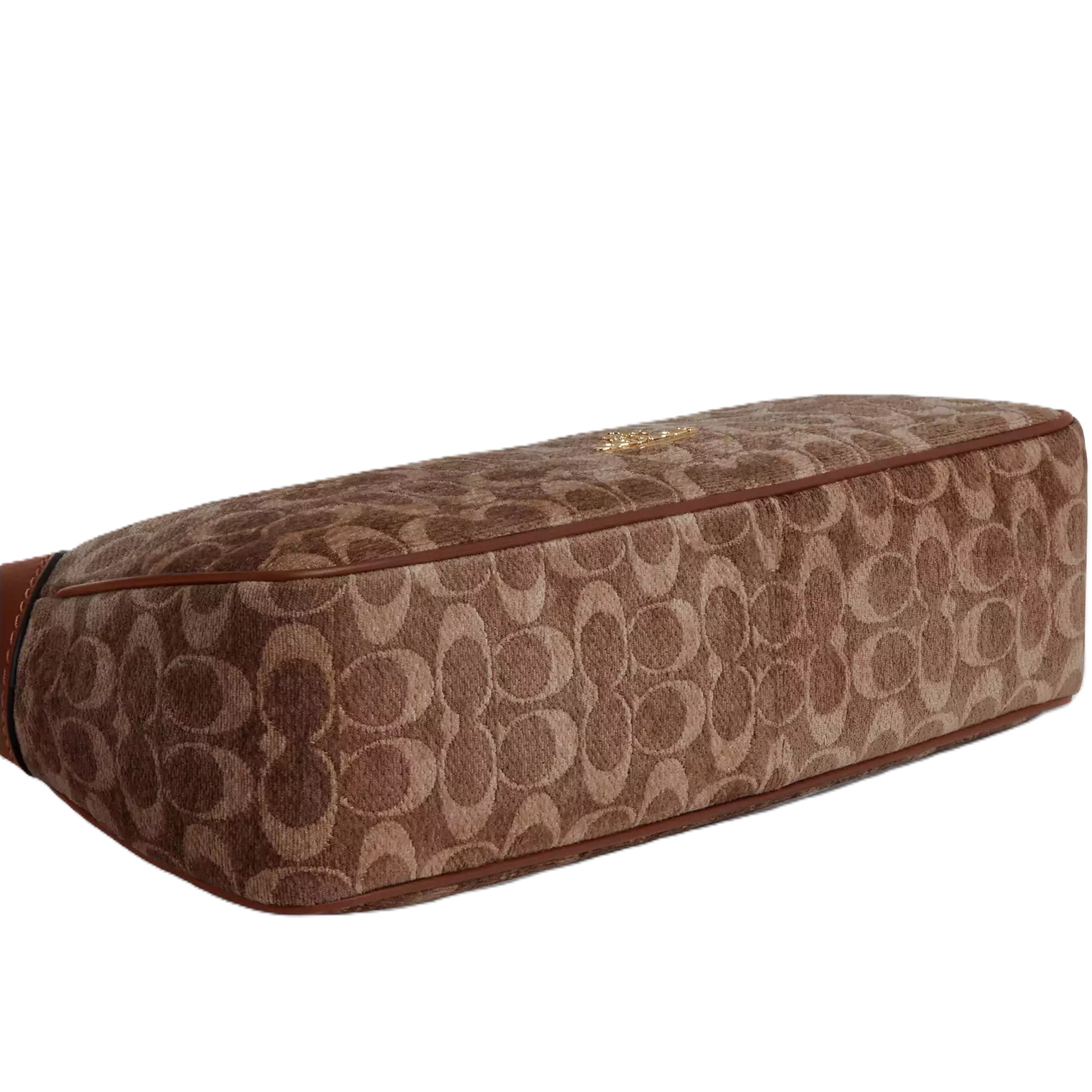 Túi Coach Ella Small Shoulder Bag In Signature Chenille Vintage Brown CDV37 6