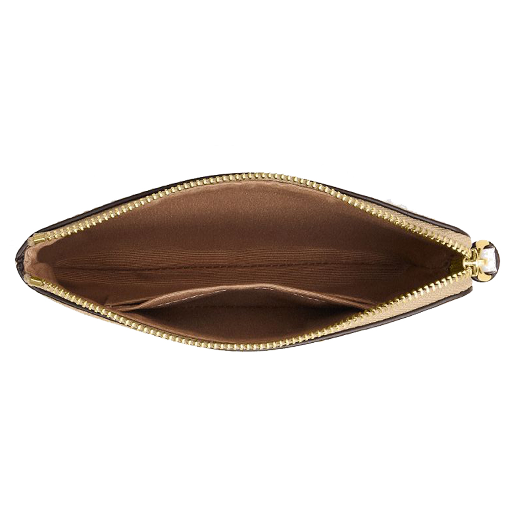 Ví Coach Corner Zip Wristlet In Signature Canvas With Floral Print CR973 1