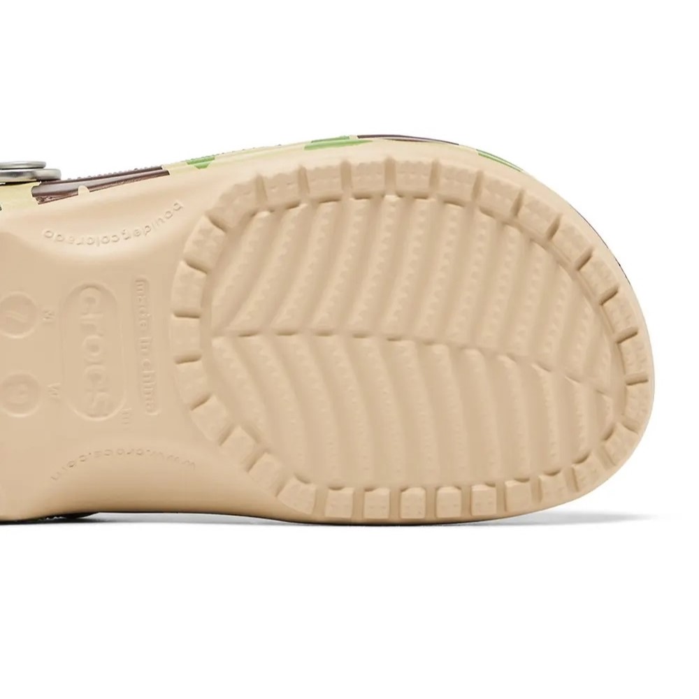 Dép Crocs x Bape Classic Clog Carnation A Bathing Ape ABC Camo Print Chai 209627-212 6