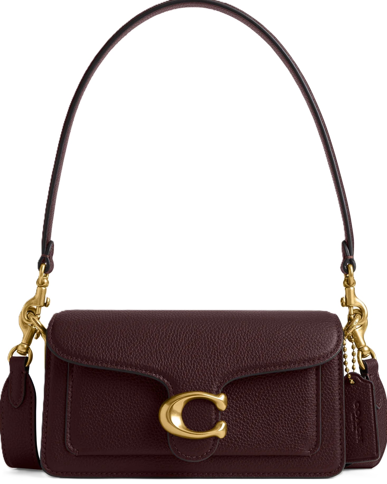 Túi Coach Polished Pebble Leather Tabby Shoulder Bag 20 Refresh Burgundy CY201 2