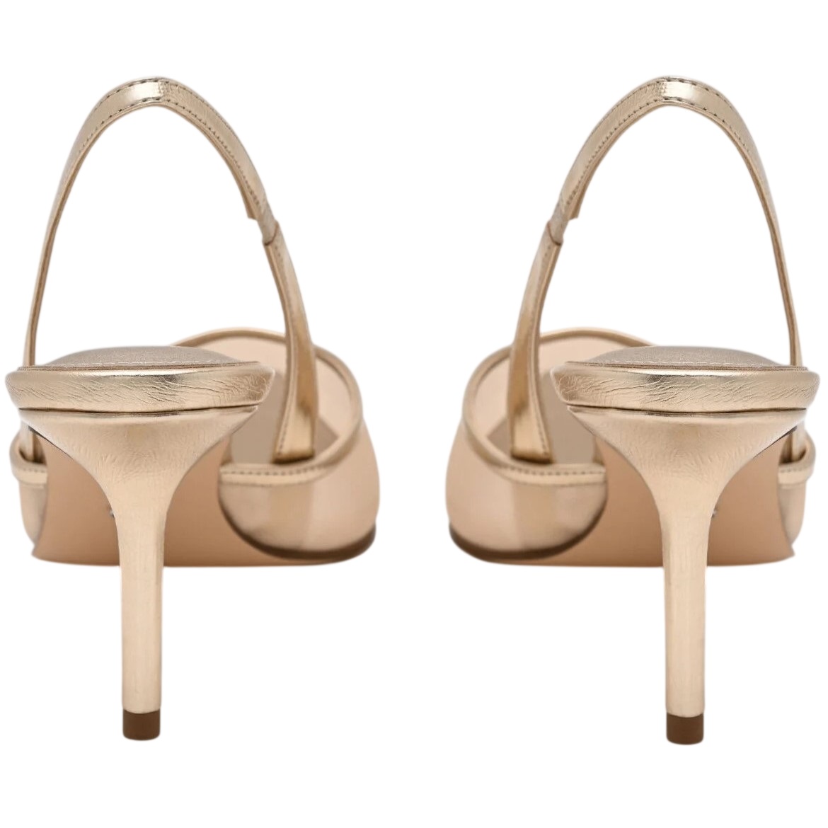 Giày cao gót Pedro Mesh Slingback Heel Pumps Gold PW1-25480280 4