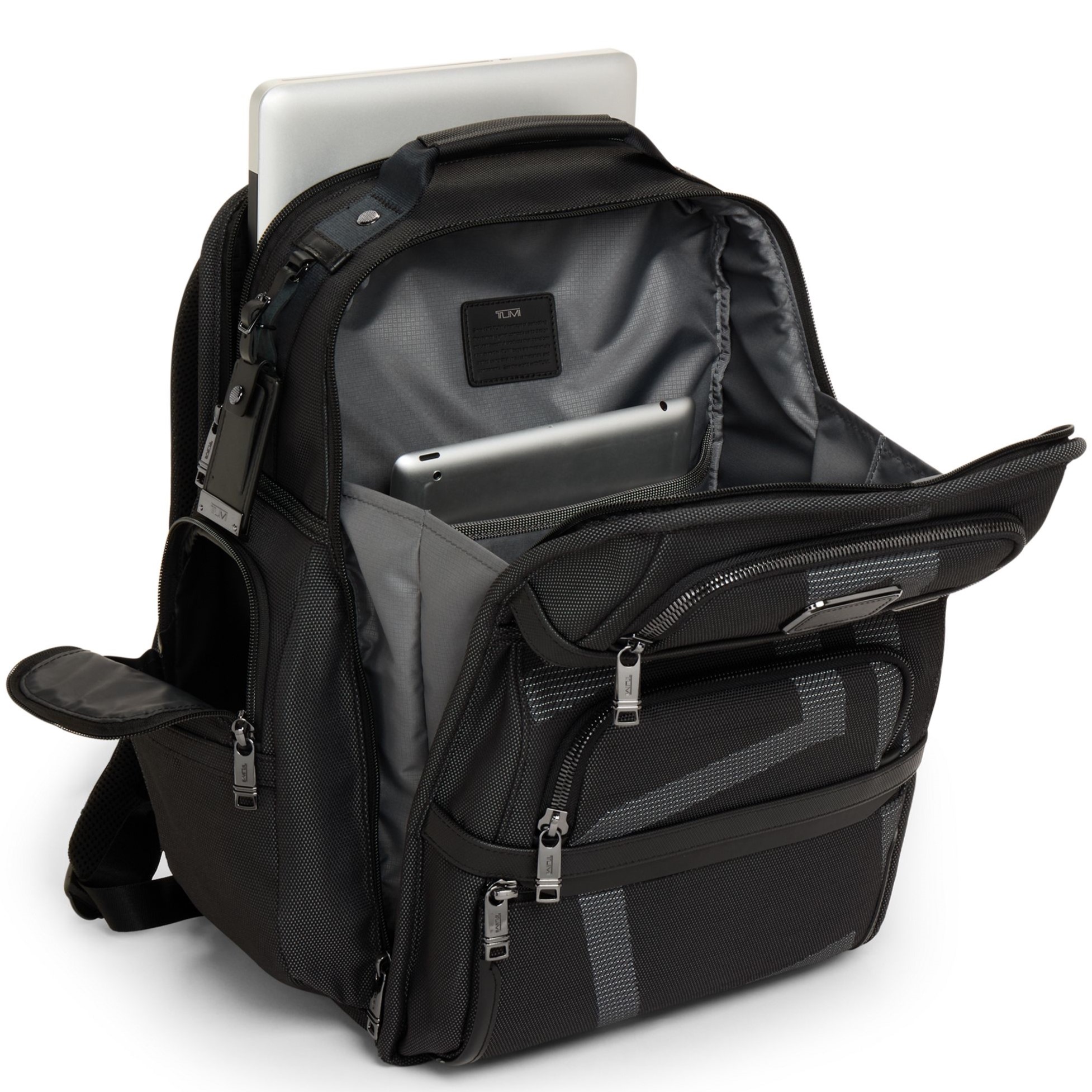 Balo Tumi Alpha Brief Pack Backpack Black Reflective T-Jacquard 152417A516 2