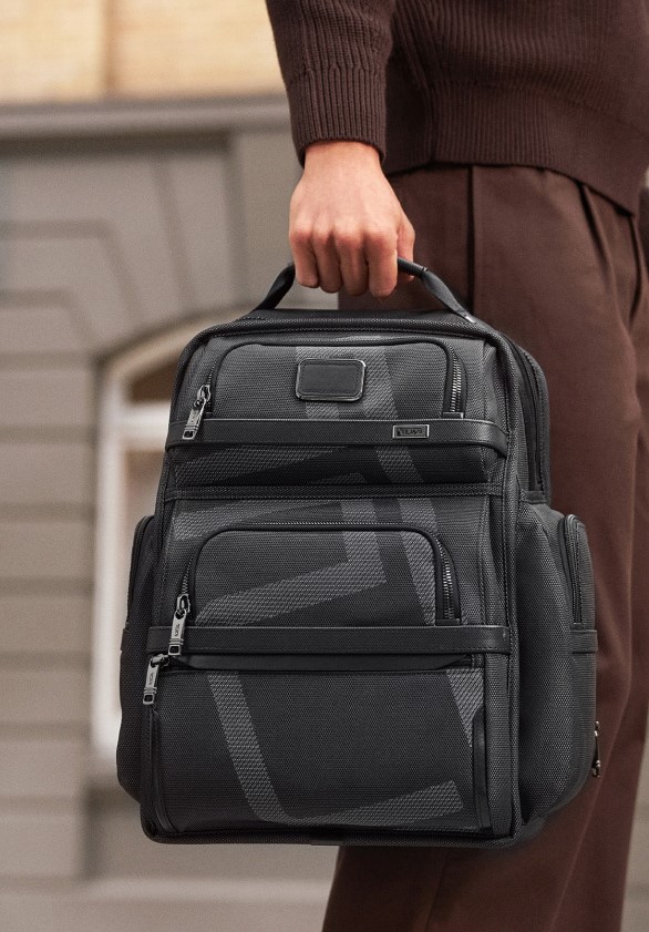 Balo Tumi Alpha Brief Pack Backpack Black Reflective T-Jacquard 152417A516 4