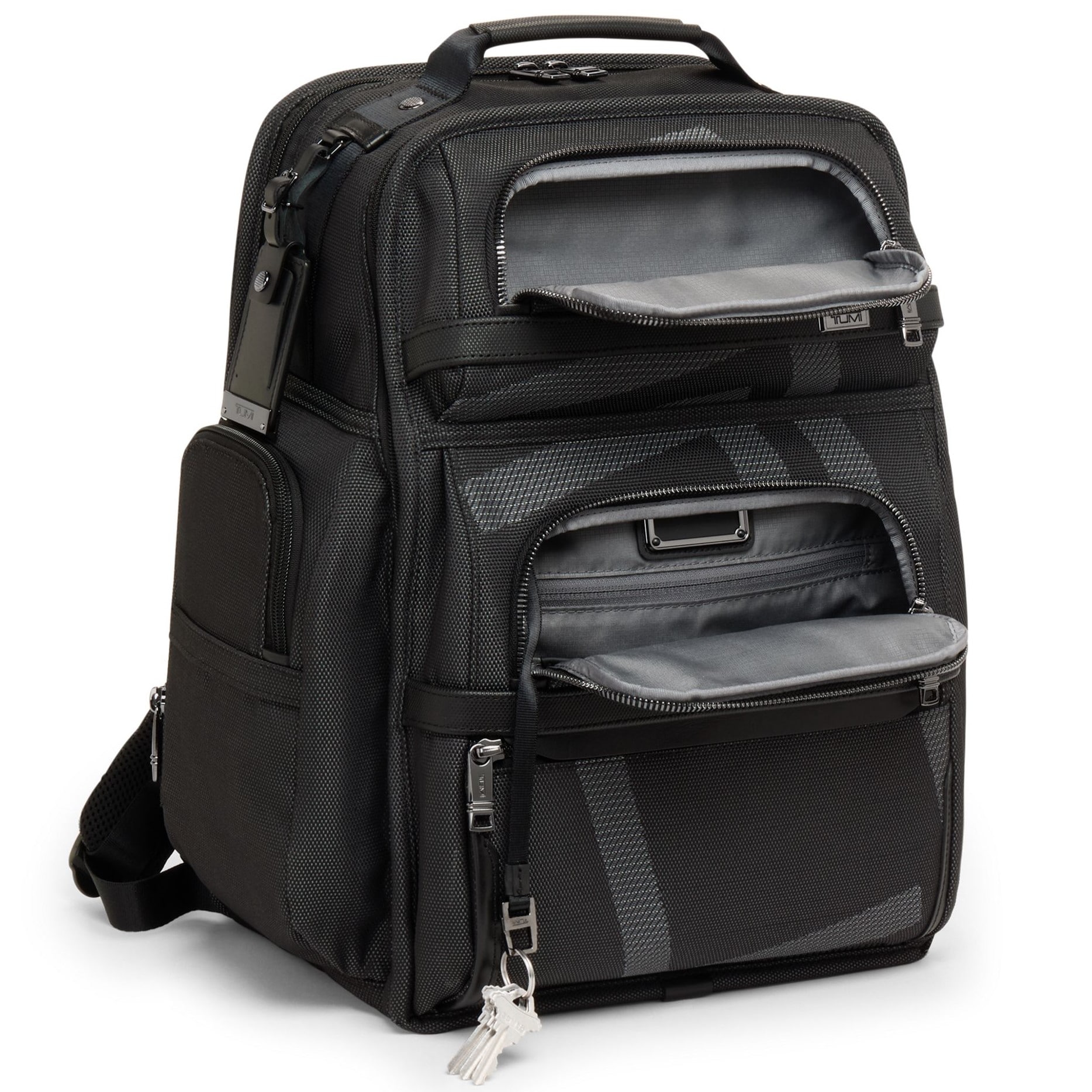 Balo Tumi Alpha Brief Pack Backpack Black Reflective T-Jacquard 152417A516 8
