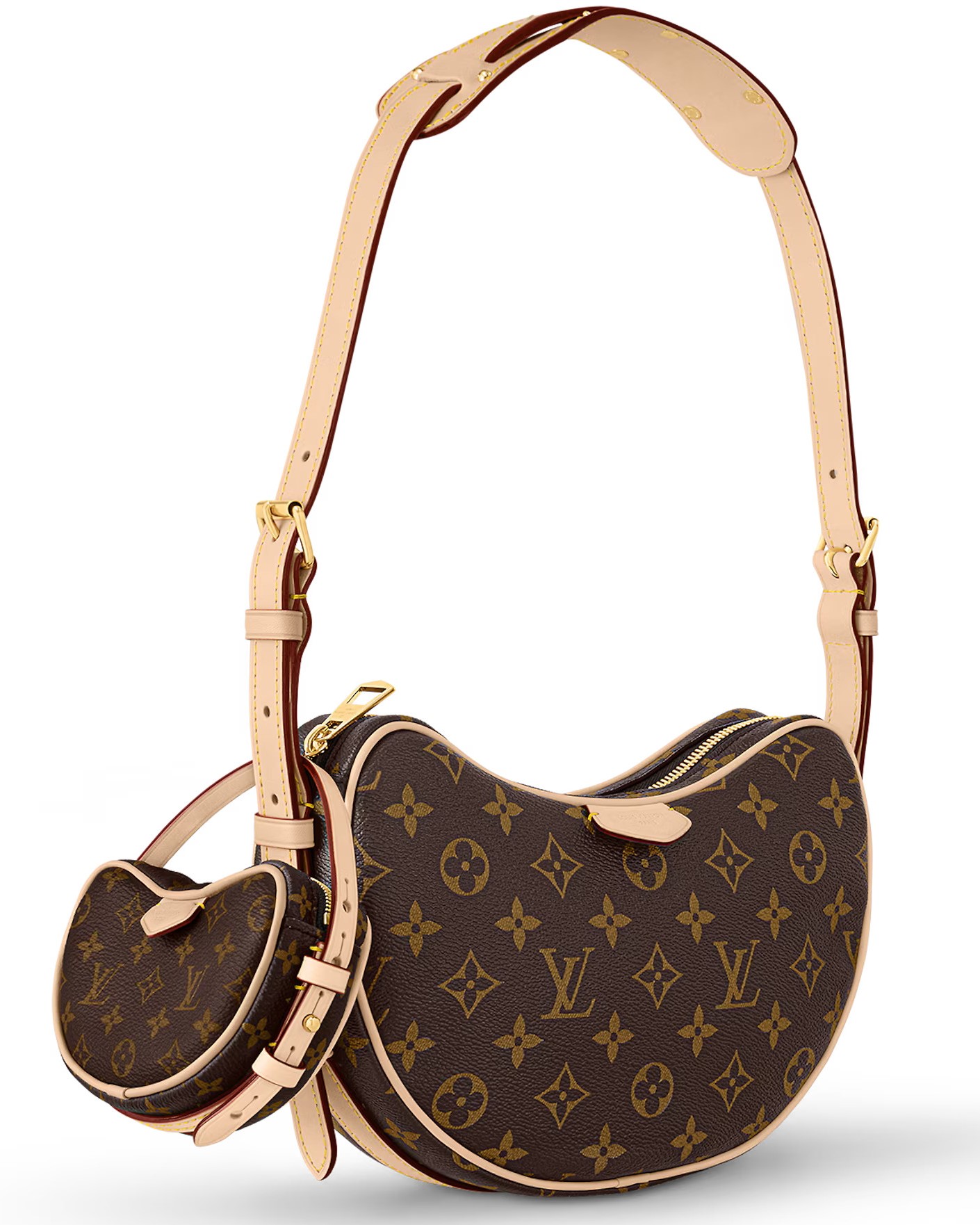 Túi xách nữ Louis Vuitton LV Croissant MM Monogram Coated Canvas 8