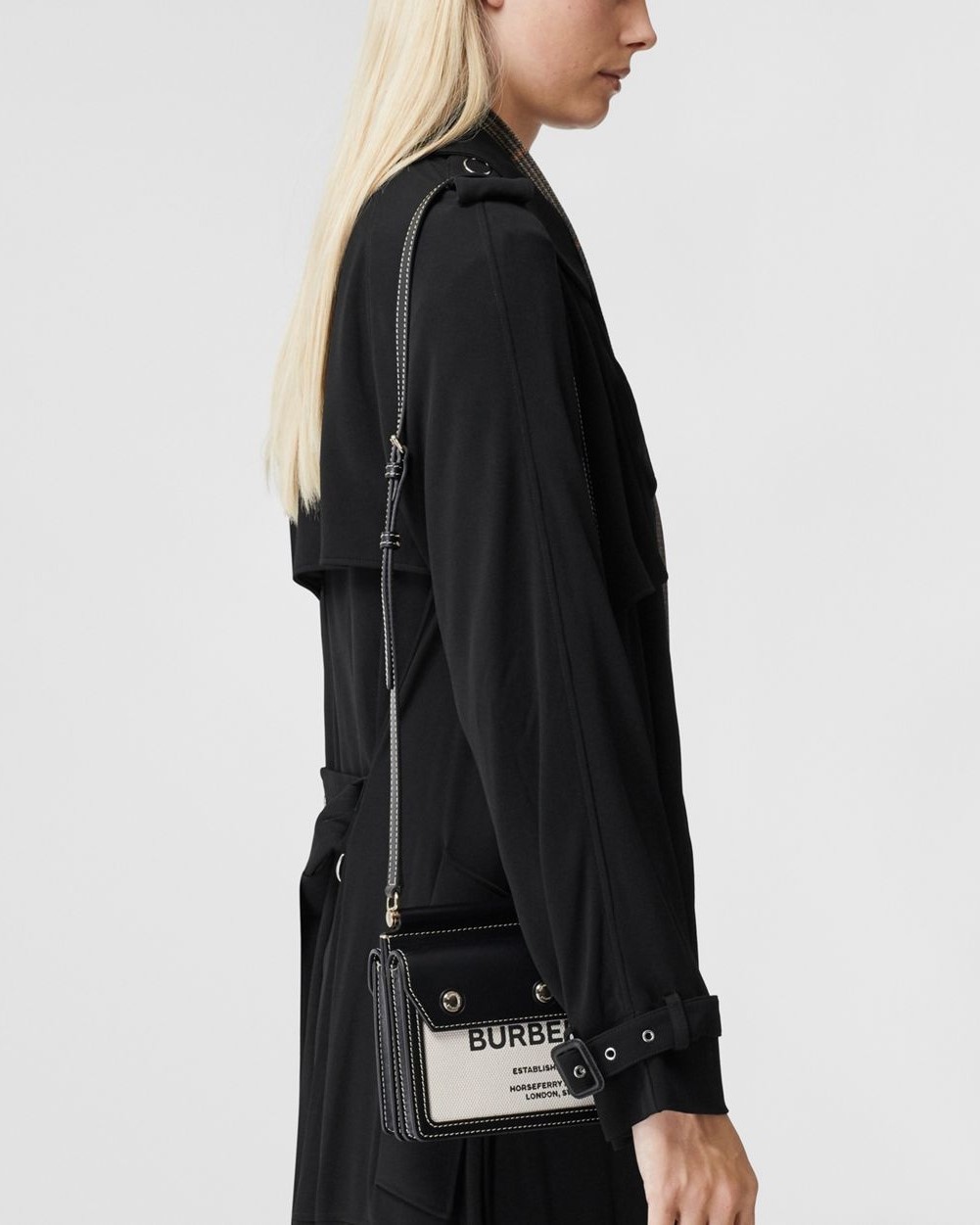 Túi Burberry Mini Horseferry Print Title Bag with Pocket Detail 6