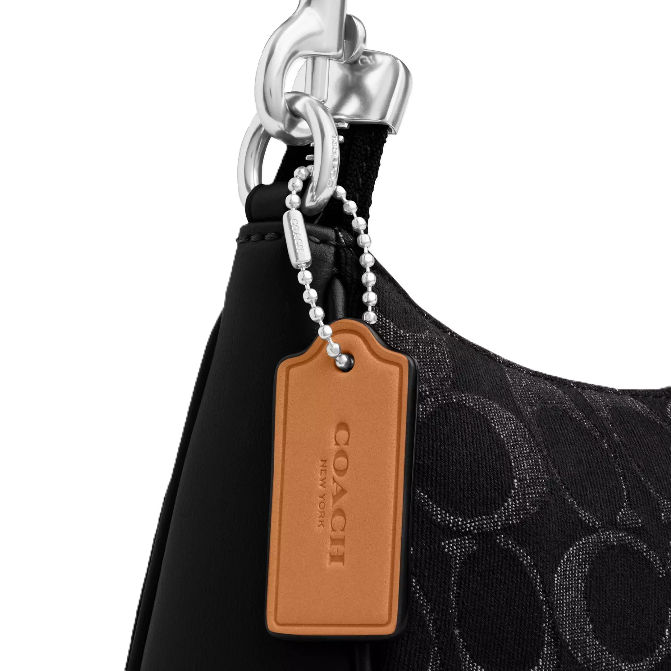 Túi Coach Teri Shoulder Bag In Signature Denim Black CDE43 8