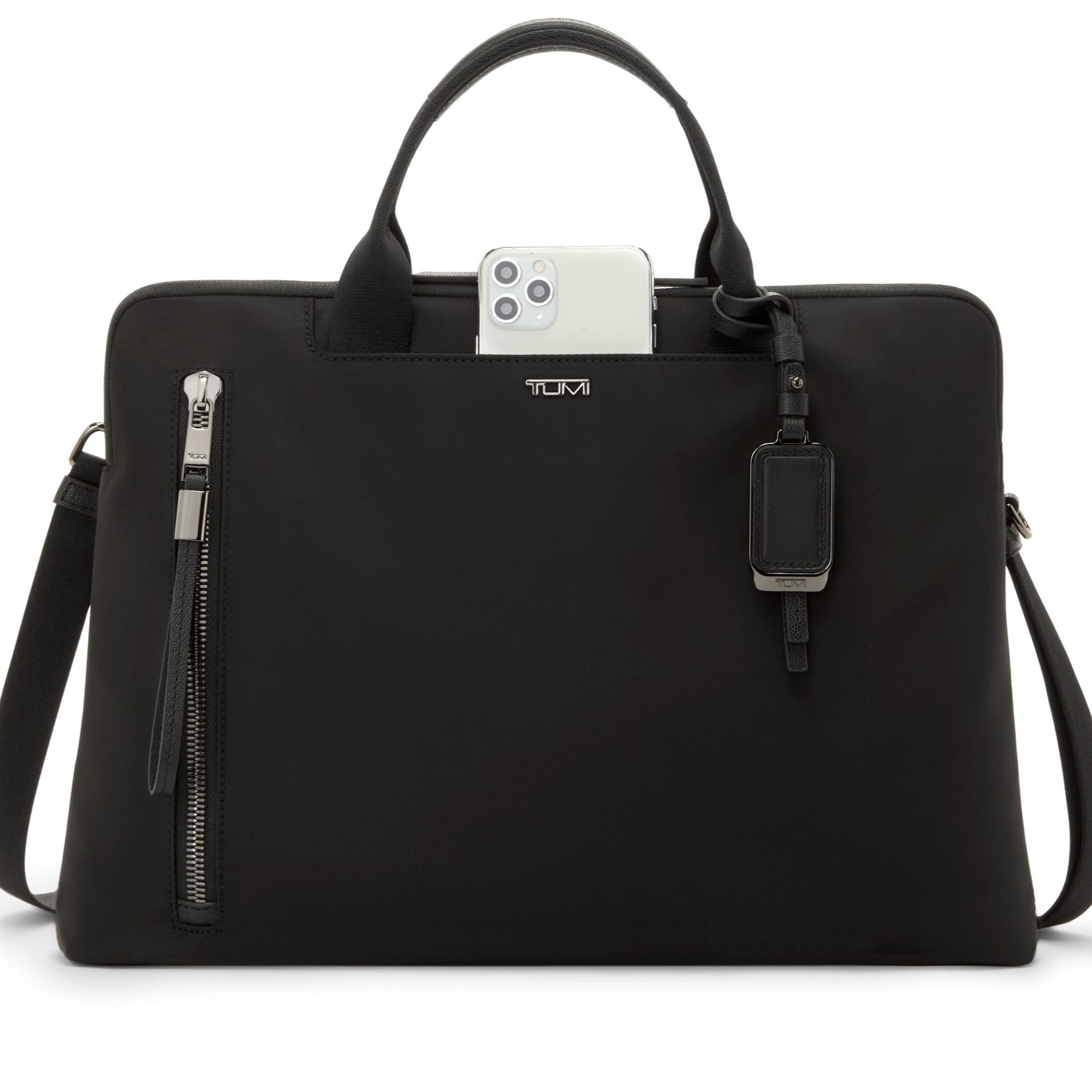 Cặp xách văn phòng Tumi Voyageur Benin Laptop Carrier Black Gunmetal 6
