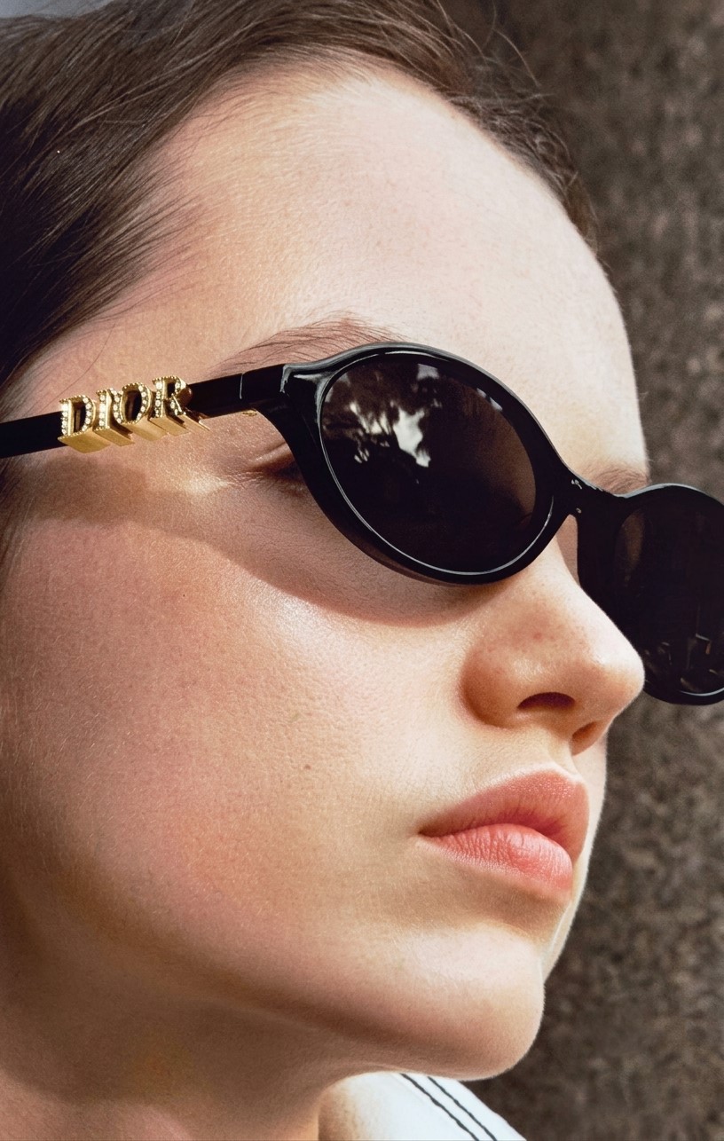 Kính mát DiorTreasure R1I Black Oval Sunglasses 13