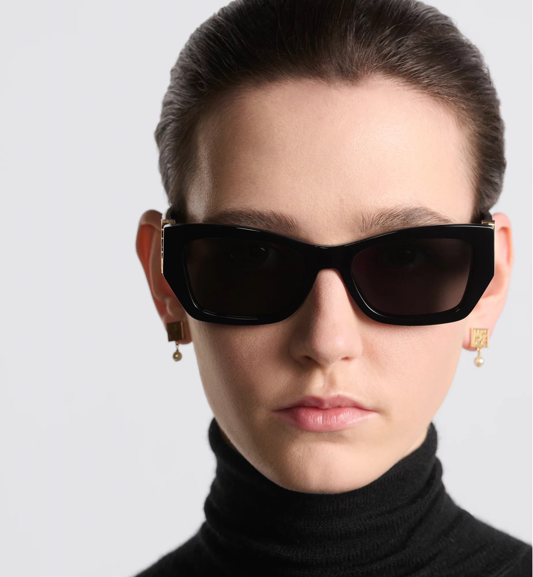 Kính Dior MissDior S1F Black Rectangular Sunglasses 2