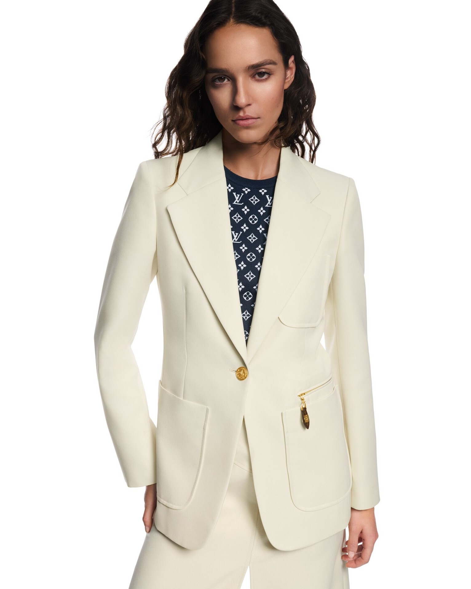 Áo khoác vest LV Louis Vuitton Technical Gabardine Preppy Blazer 2