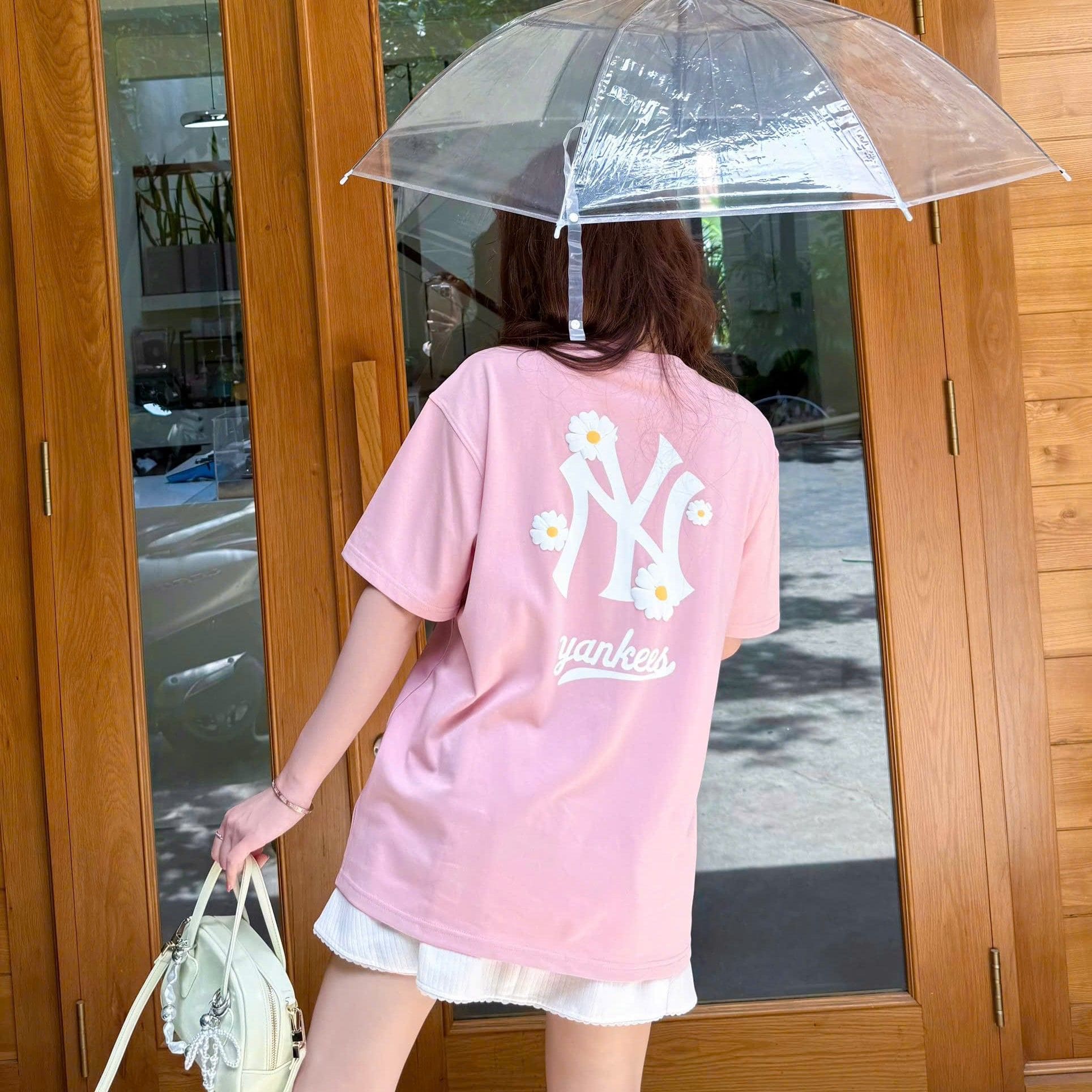 Áo thun New Era New York Yankees Flowers T-shirt Pink 5