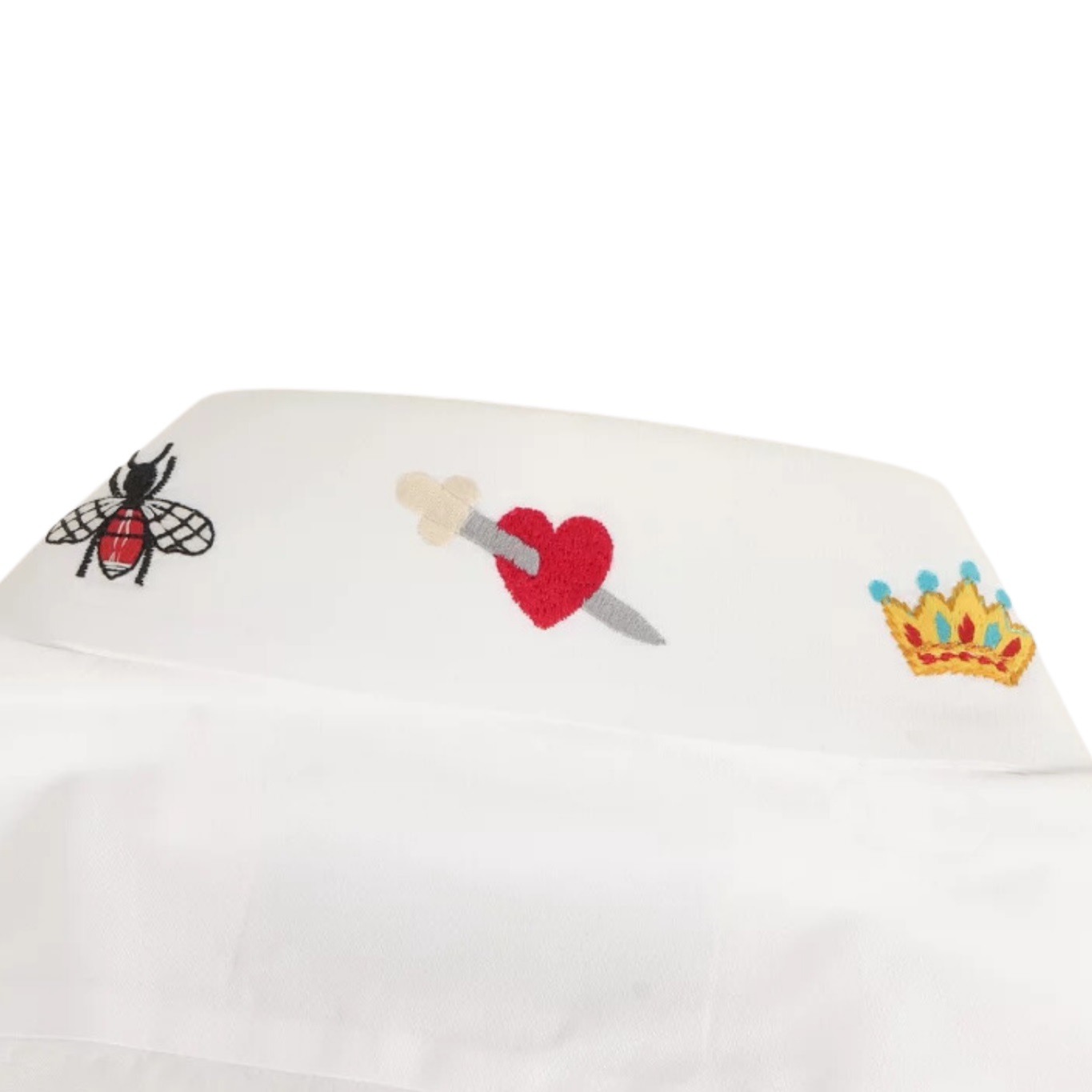 Áo Gucci Nam White Symbols Shirt with Snake Eye and UFO Design 2