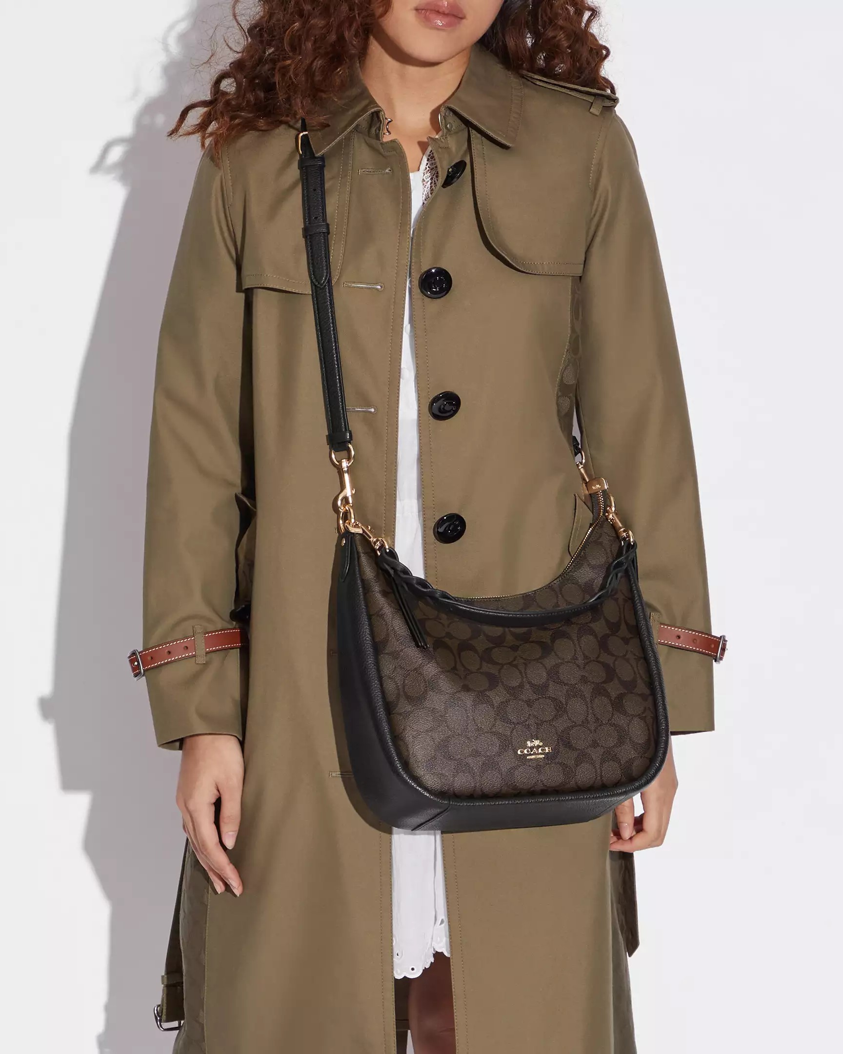 Túi Coach Jules Hobo Bag in Signature Canvas C9189 4