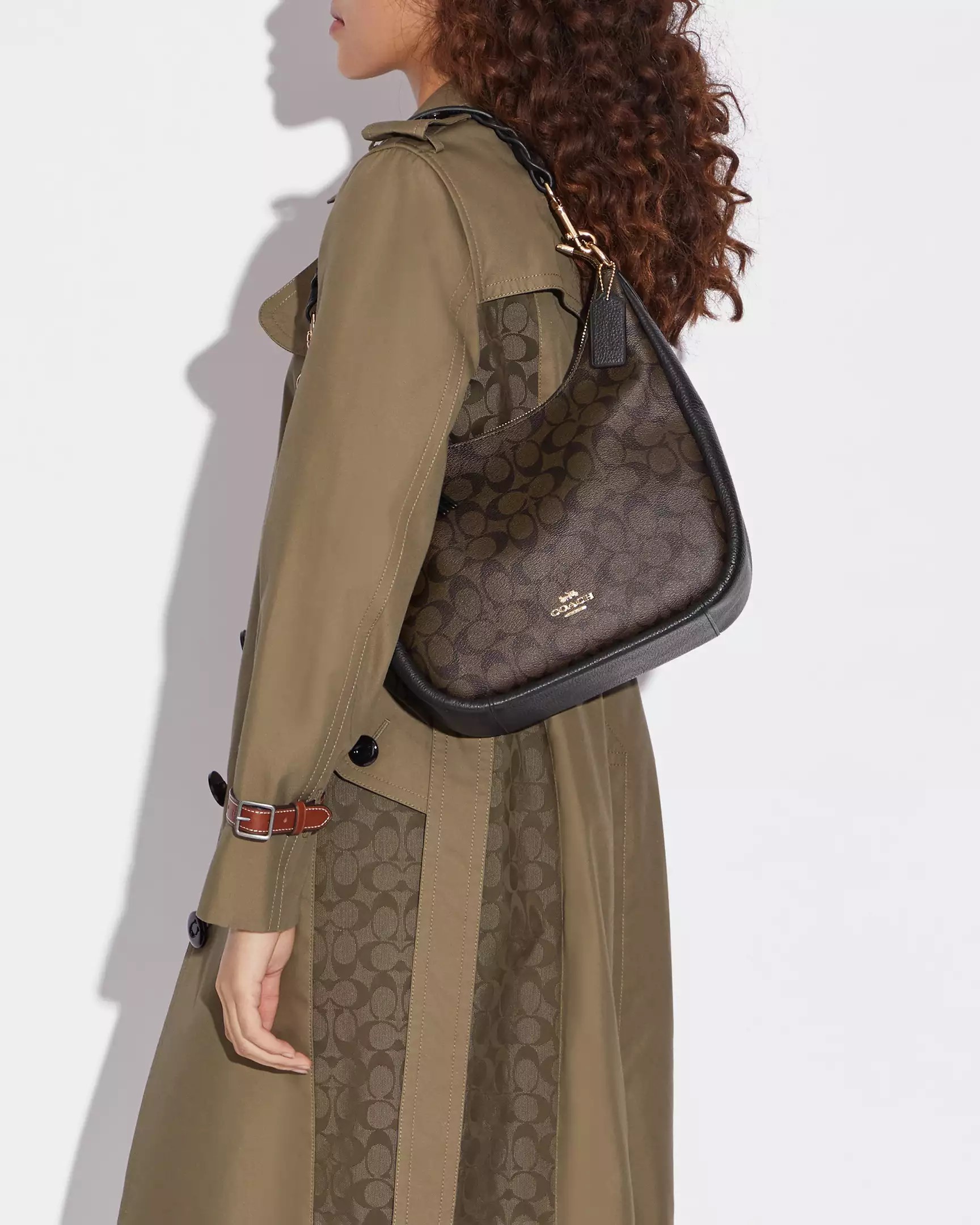 Túi Coach Jules Hobo Bag in Signature Canvas C9189 5