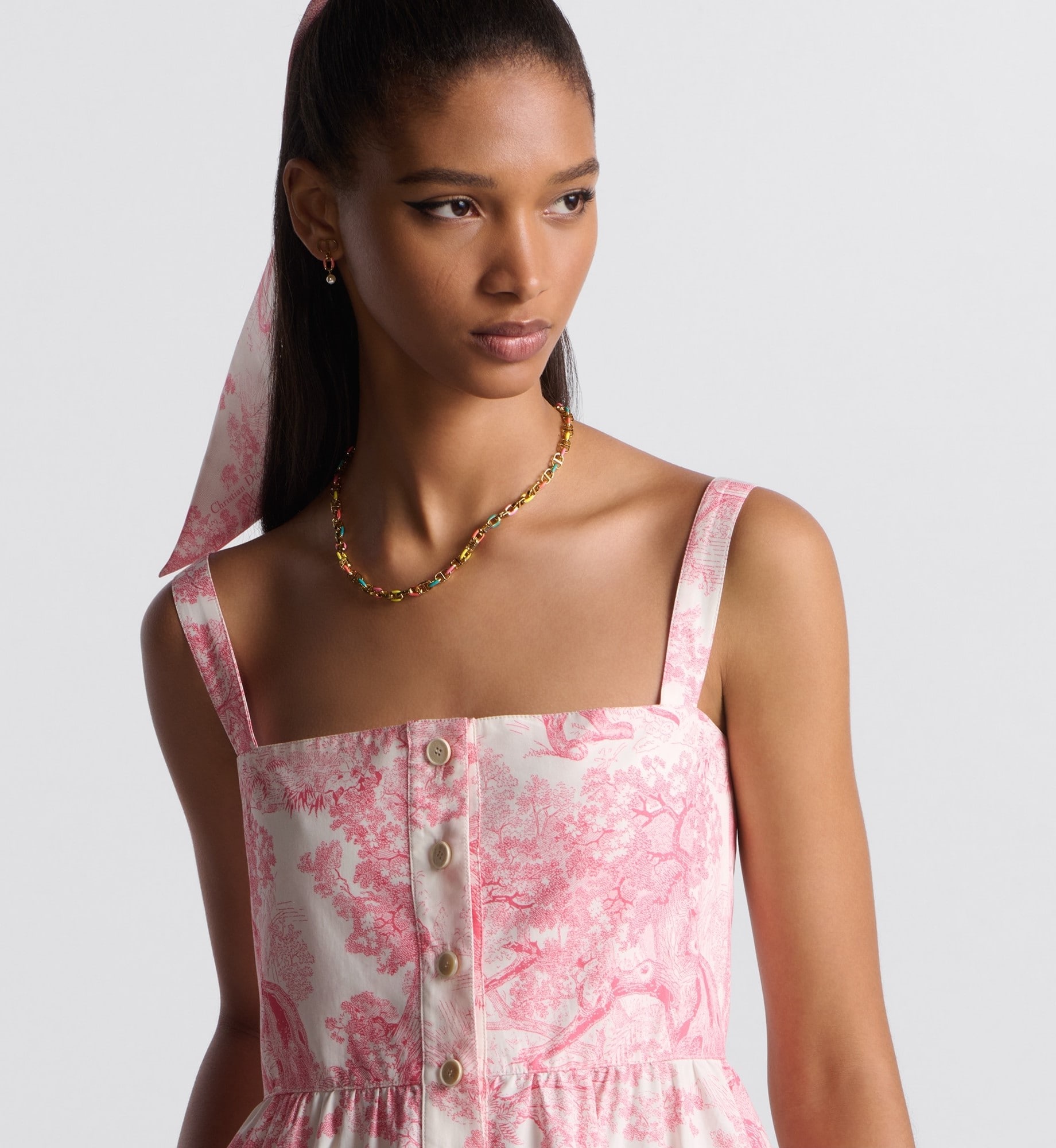 Váy đầm Dior Dioriviera Flared Mid-Length Dress 6