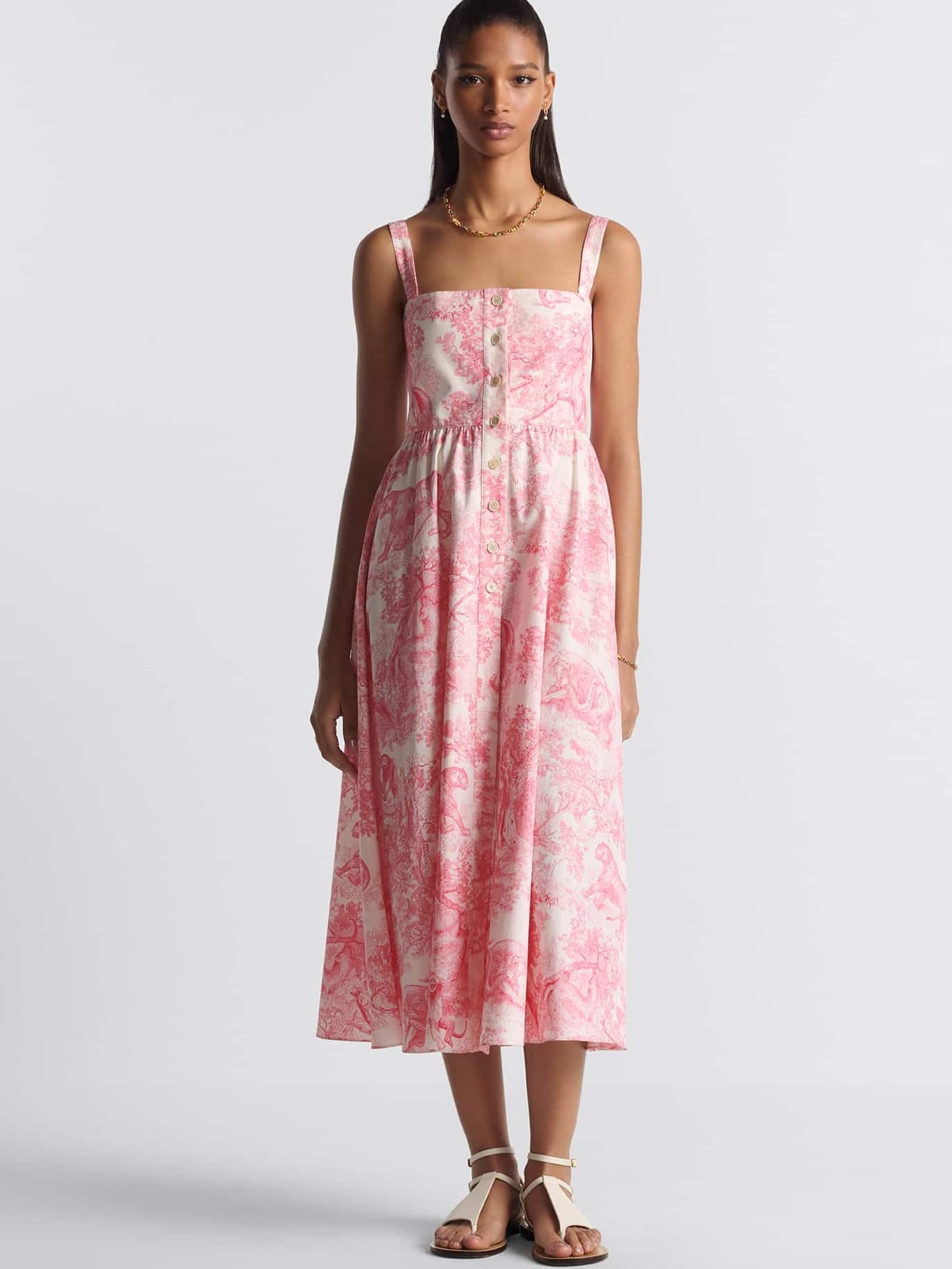 Váy đầm Dior Dioriviera Flared Mid-Length Dress 7