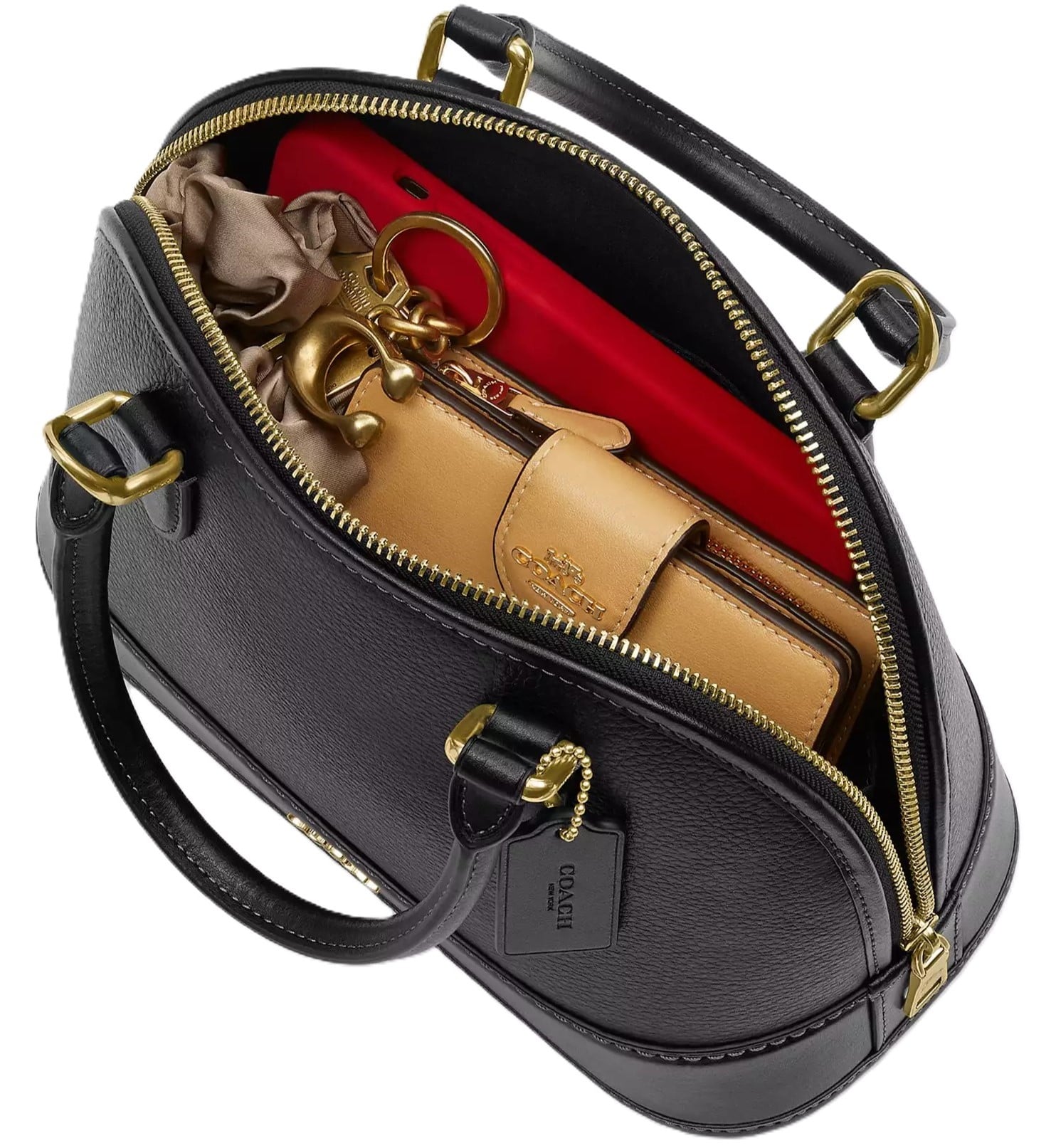 Túi Coach Hến Sabrina Satchel Bag Black CAM55 7