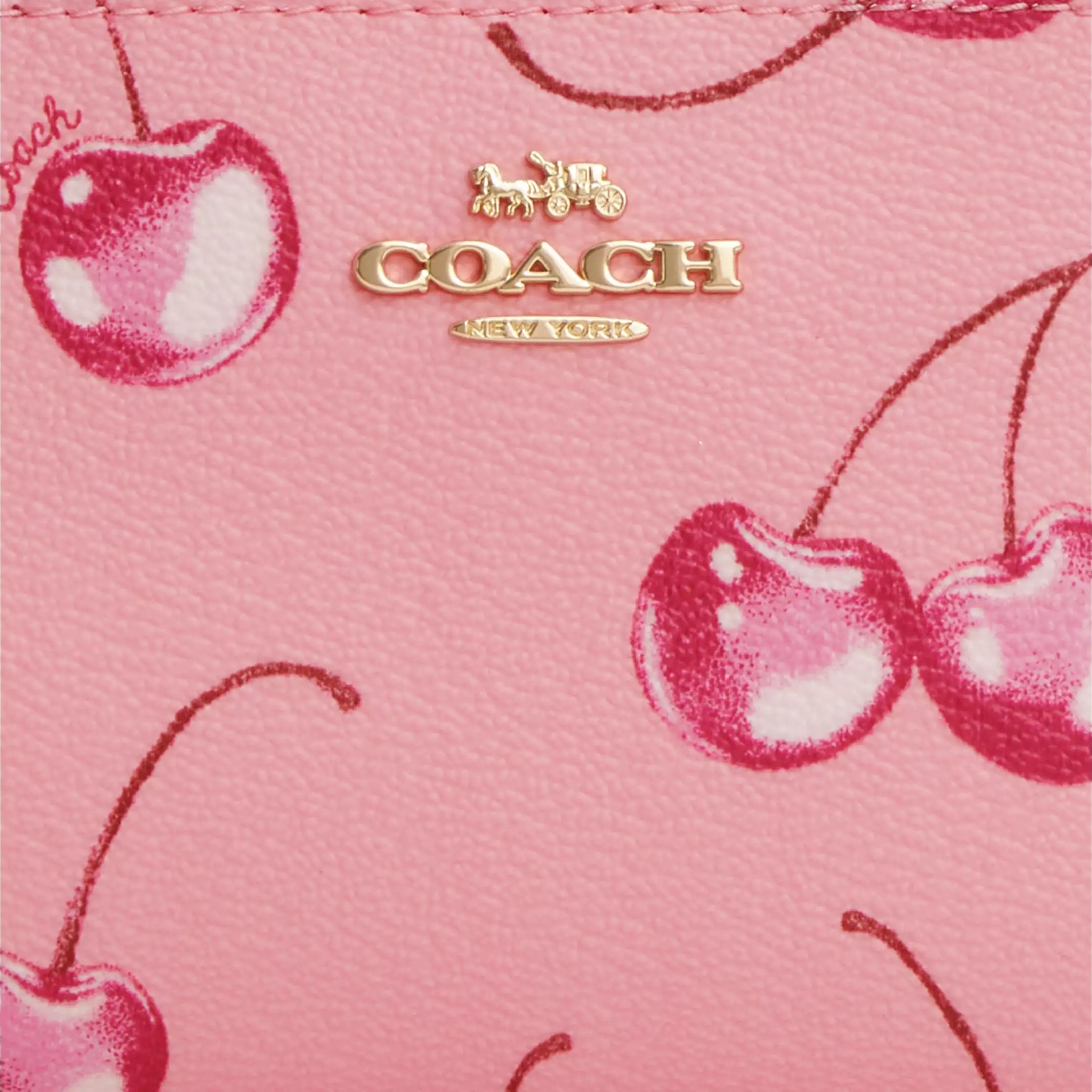 Ví Coach ngắn Snap Wallet With Cherry Print CR940 3