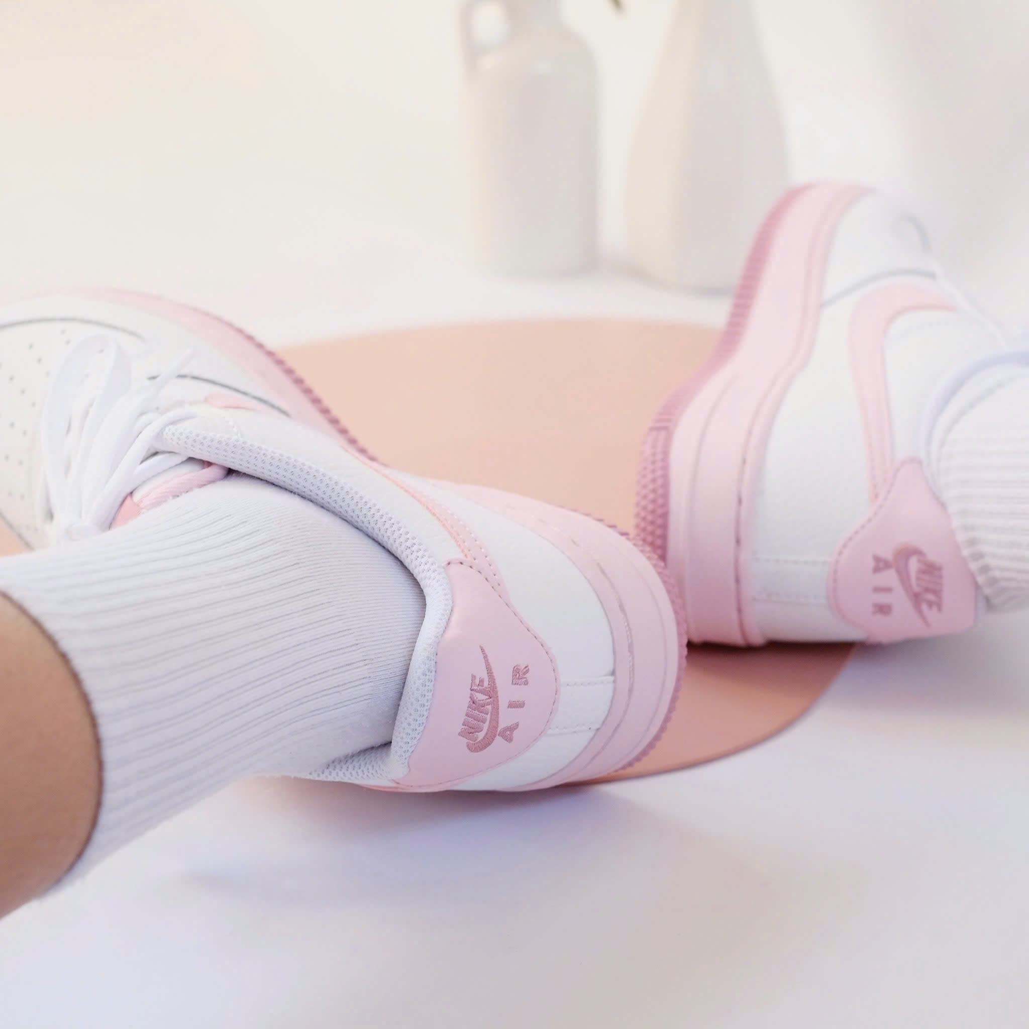 Giày Nike nữ Air Force 1 GS White Pink Foam CT3839-107 19