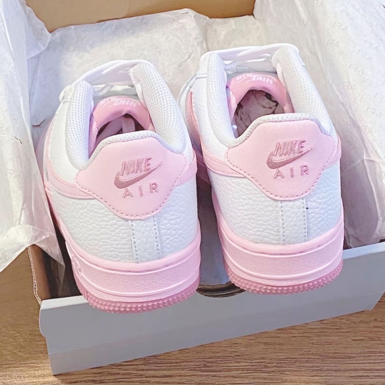 Giày Nike nữ Air Force 1 GS White Pink Foam CT3839-107 20