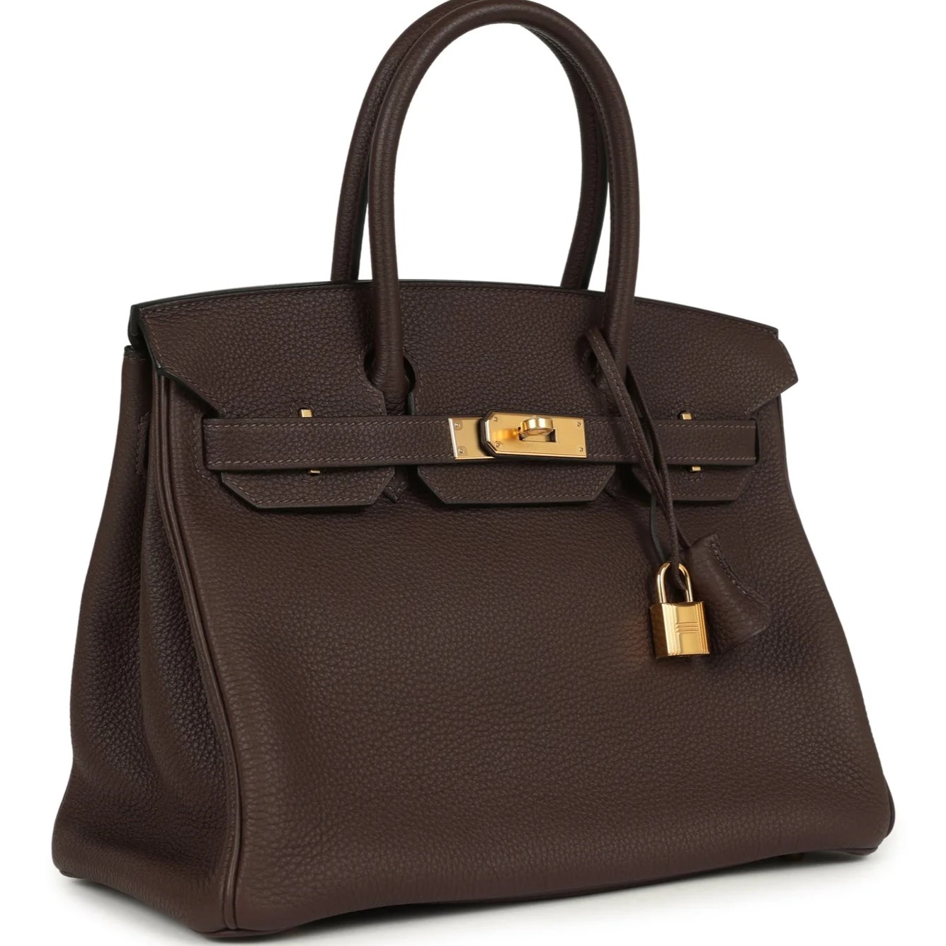 Túi Hermès Birkin 30 Chocolate Togo Gold Hardware 3