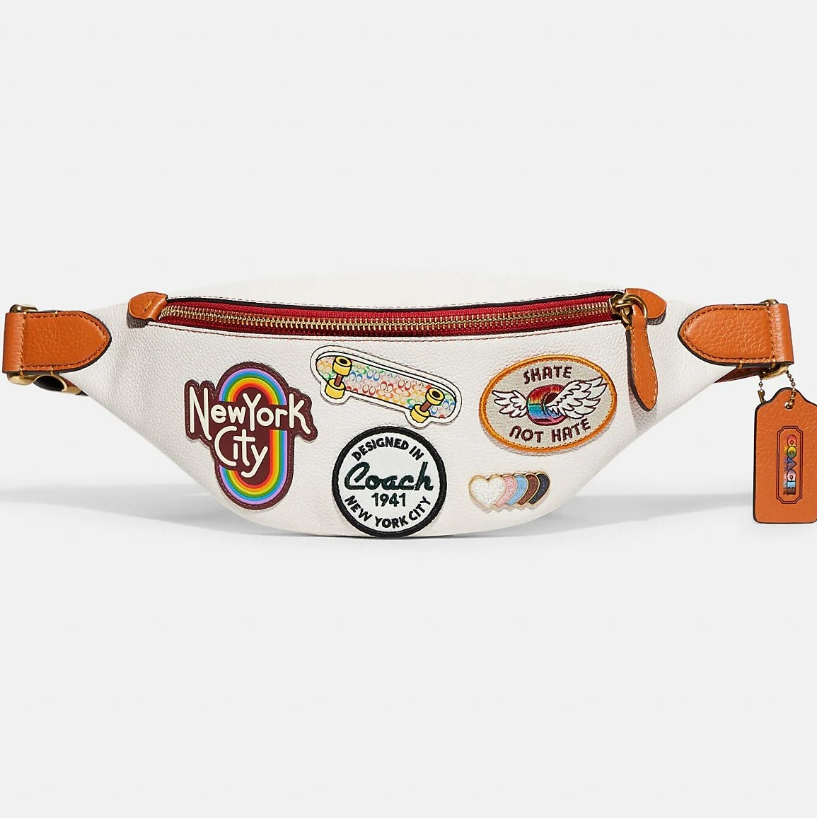 TÚI BAO TỬ COACH NEW YORK CITY CHARTER BELT BAG 7 WITH PATCHES 11