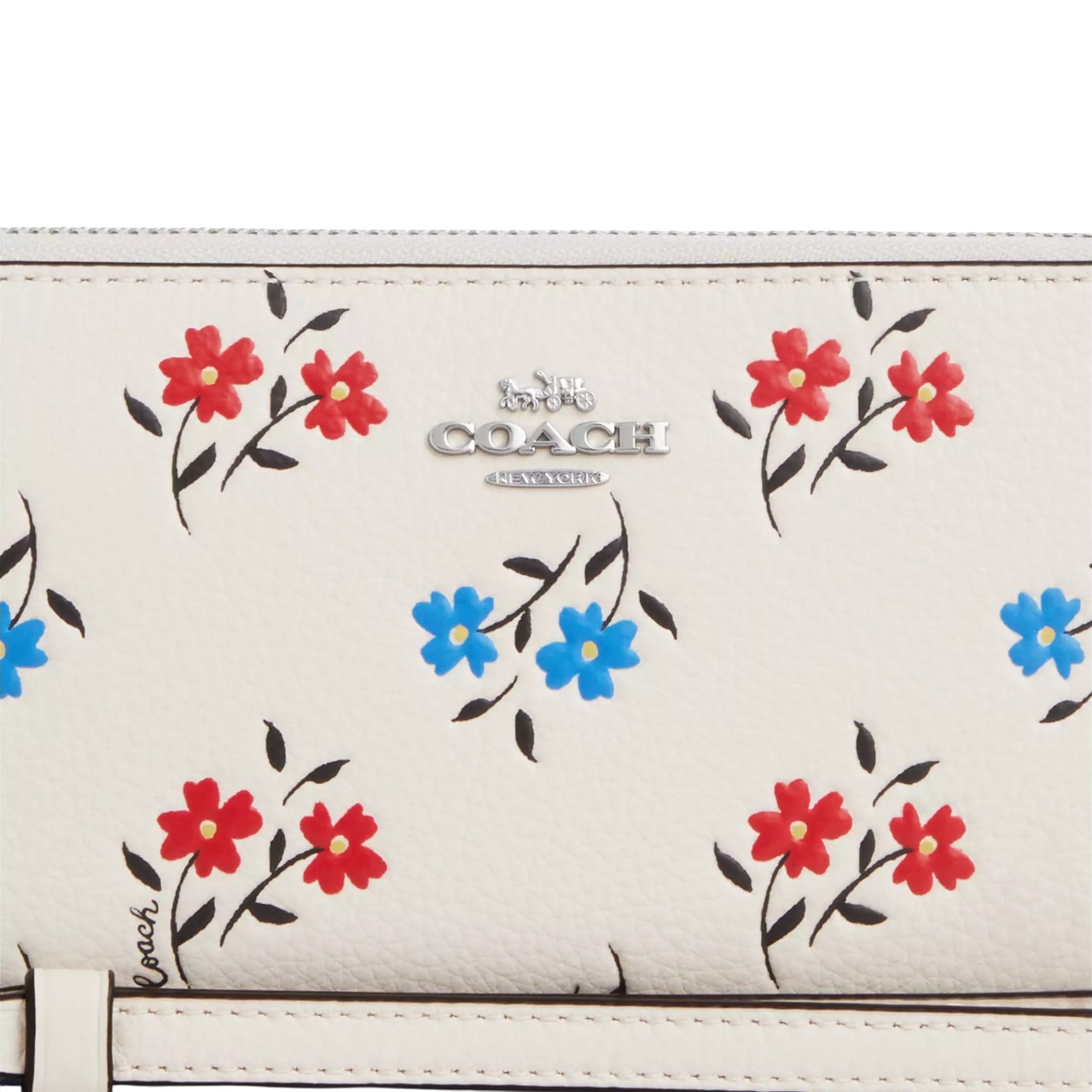 Ví Coach nữ dài Long Zip Around Wallet With Floral Print CT919 1