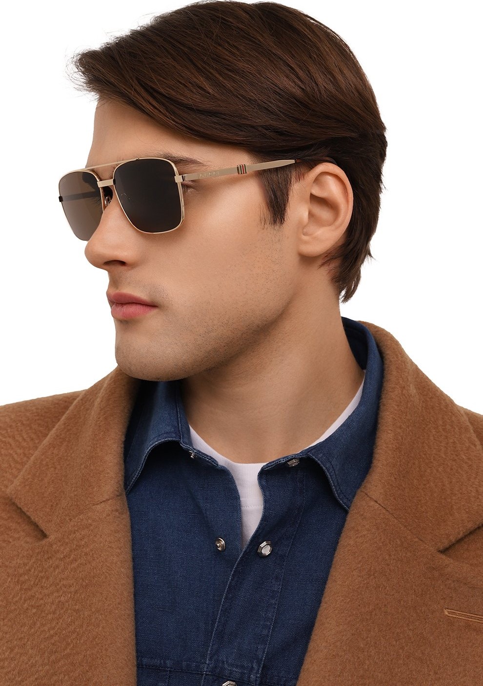 Kính Mát Gucci Eyewear Sunglasses Gold Brown GG1441S 002 3